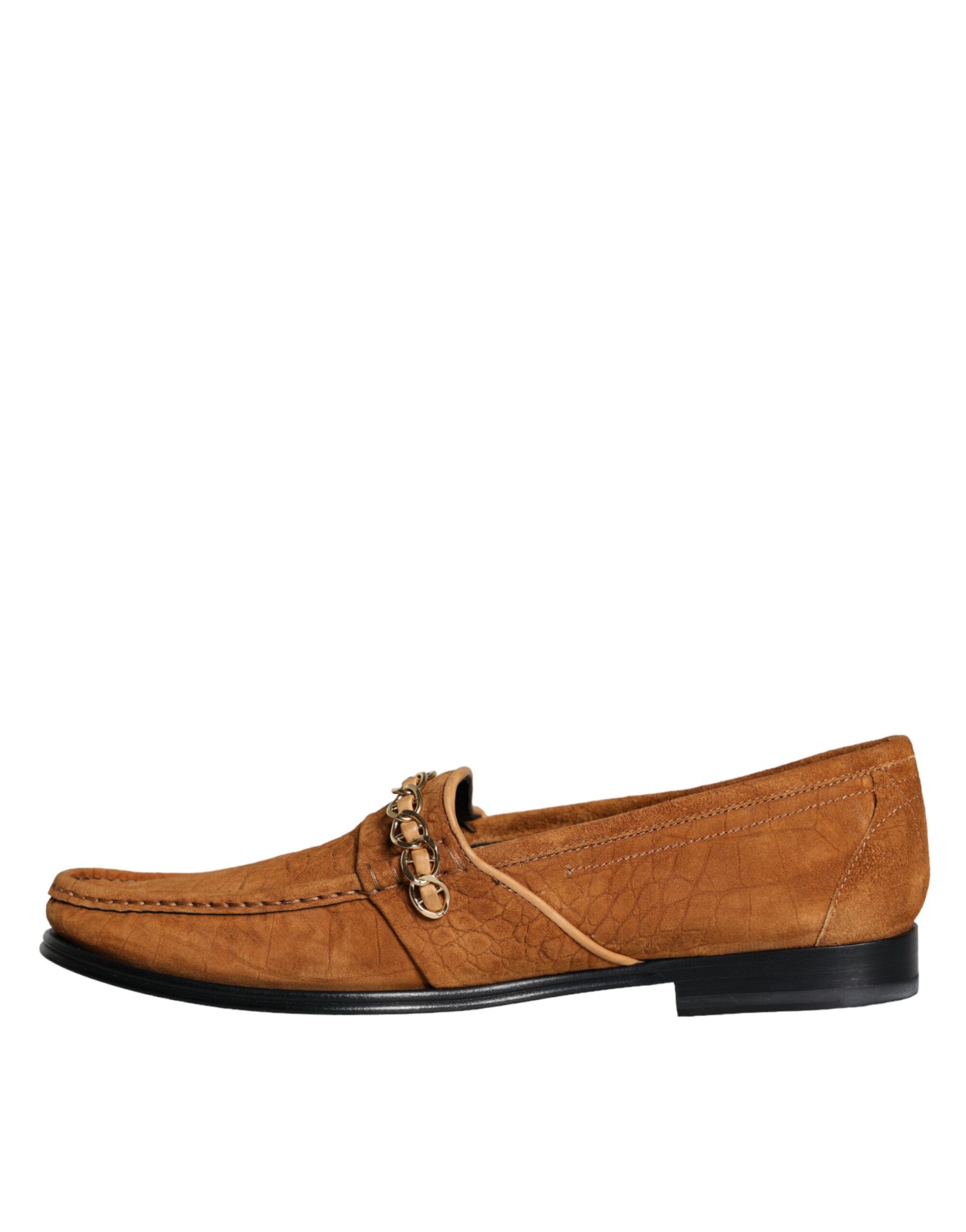 Velvet Leather Logo Mocassin Slip On Men's Shoes - Dolce & Gabbana - Modalova