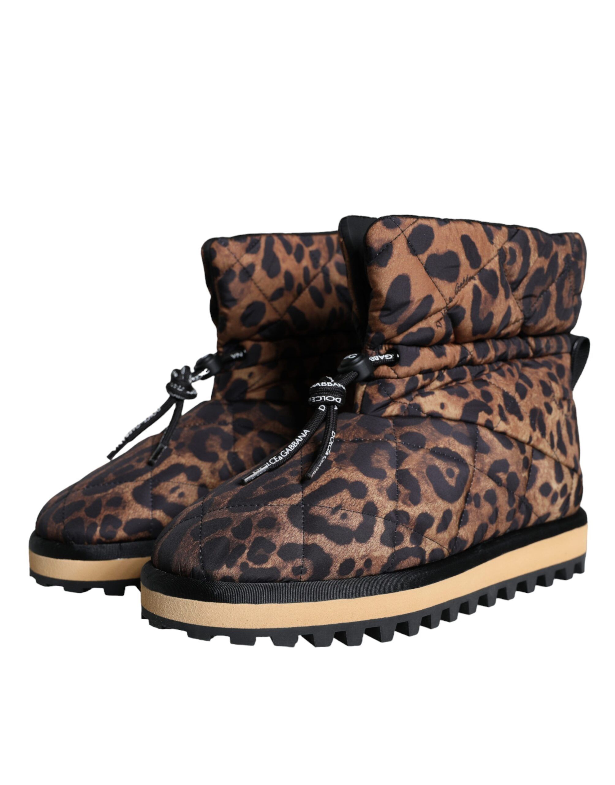 Leopard Ankle Boots Padded Men's Shoes - Dolce & Gabbana - Modalova