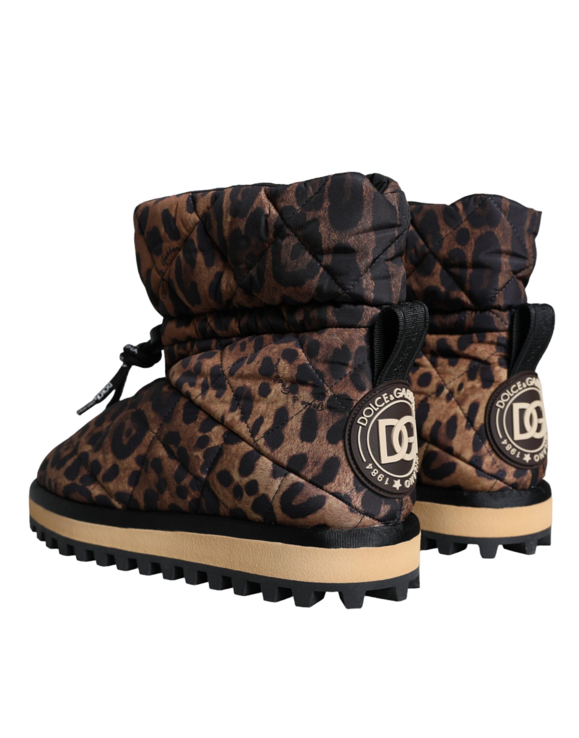 Leopard Ankle Boots Padded Men's Shoes - Dolce & Gabbana - Modalova