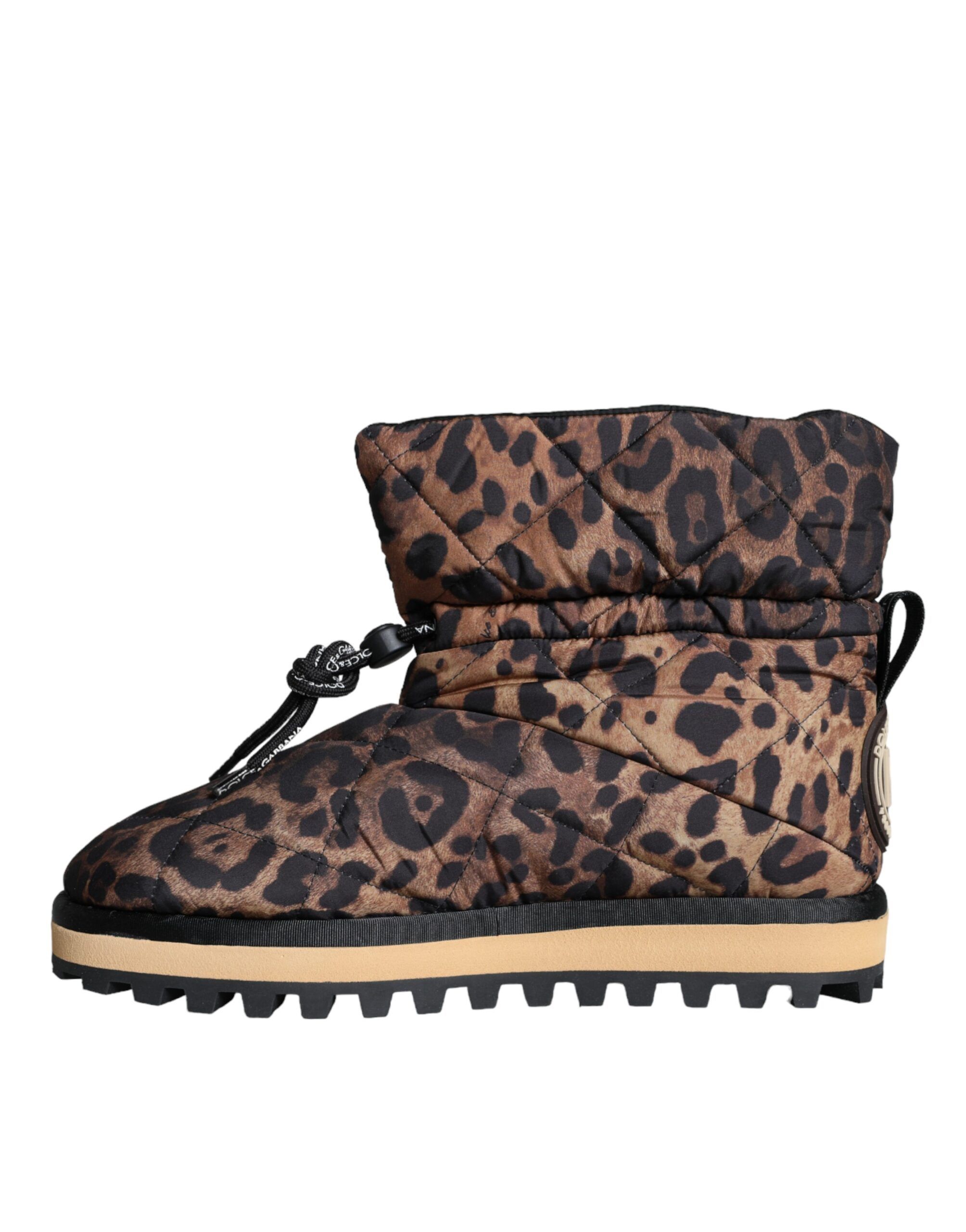 Leopard Ankle Boots Padded Men's Shoes - Dolce & Gabbana - Modalova