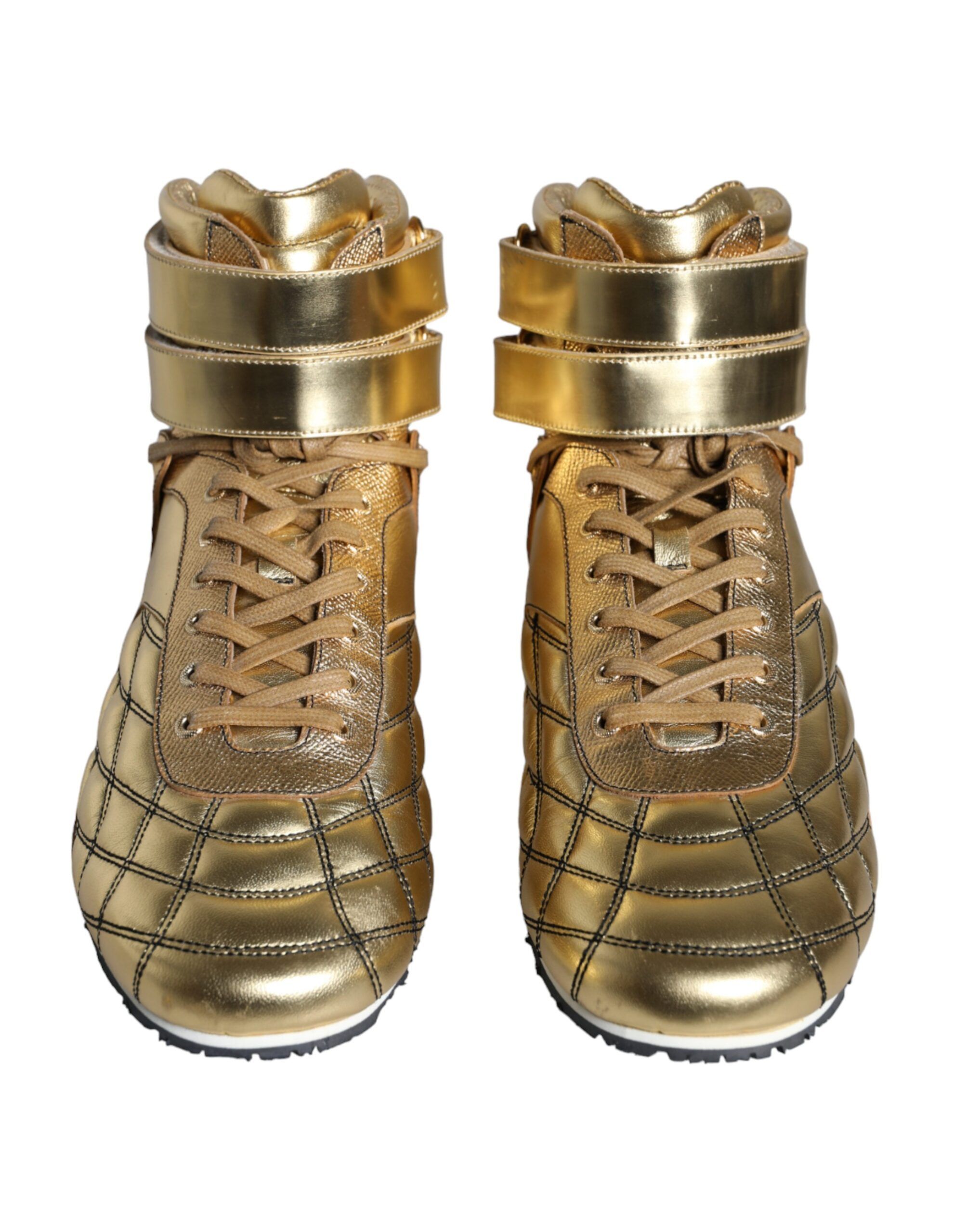 Leather Sartoria High Top Sneakers Men's Shoes (Pre-Owned) - Dolce & Gabbana - Modalova