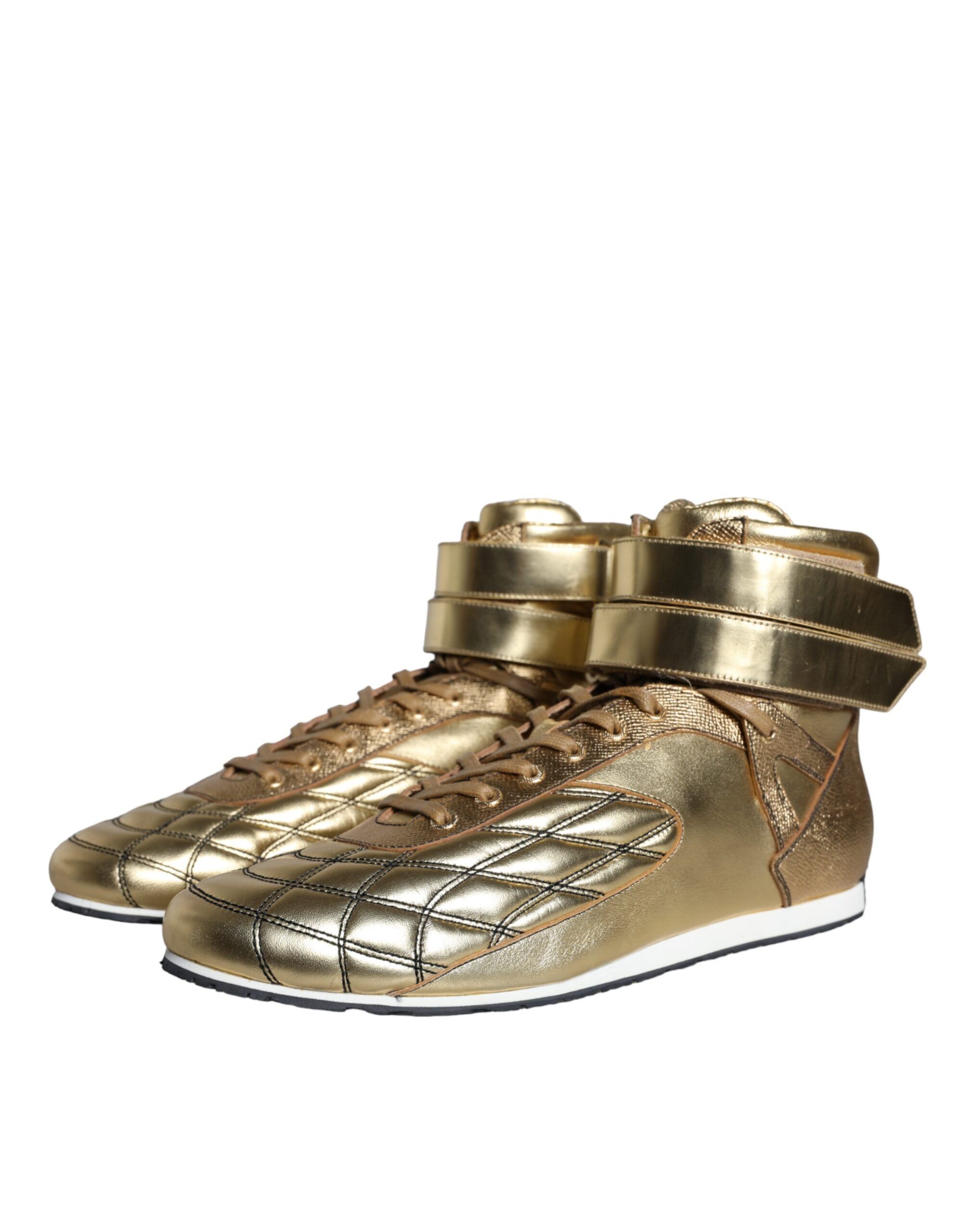Leather Sartoria High Top Sneakers Men's Shoes (Pre-Owned) - Dolce & Gabbana - Modalova