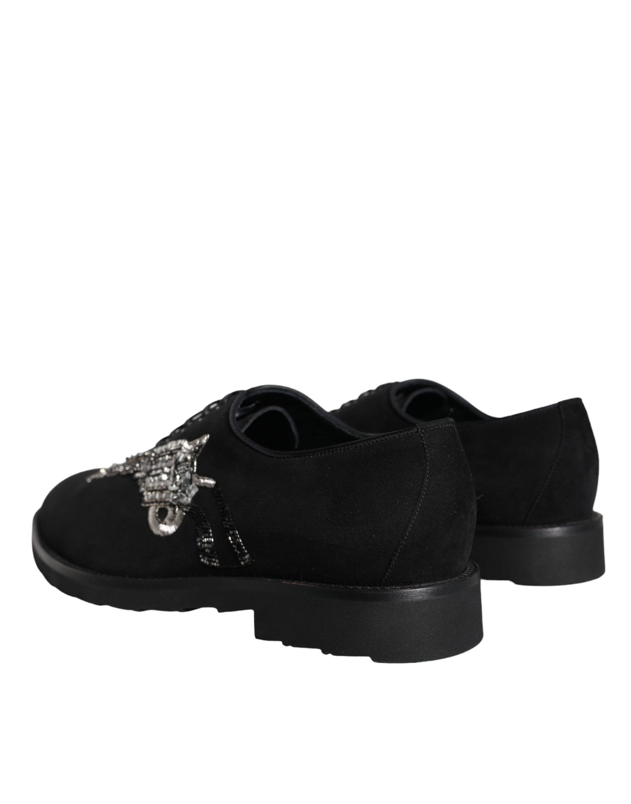 Suede Sicilia Lace Up Formal Men's Shoes - Dolce & Gabbana - Modalova