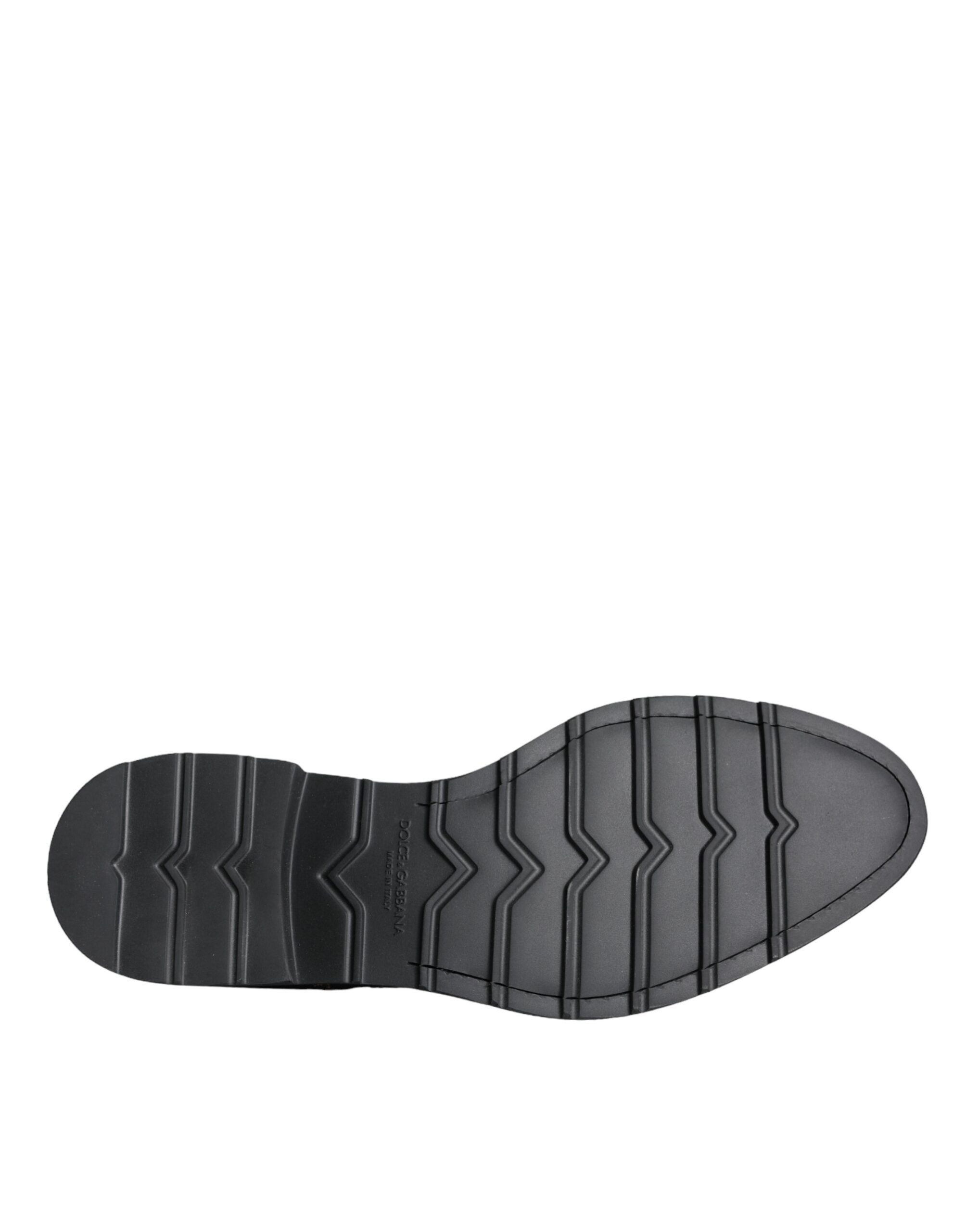 Suede Sicilia Lace Up Formal Men's Shoes - Dolce & Gabbana - Modalova