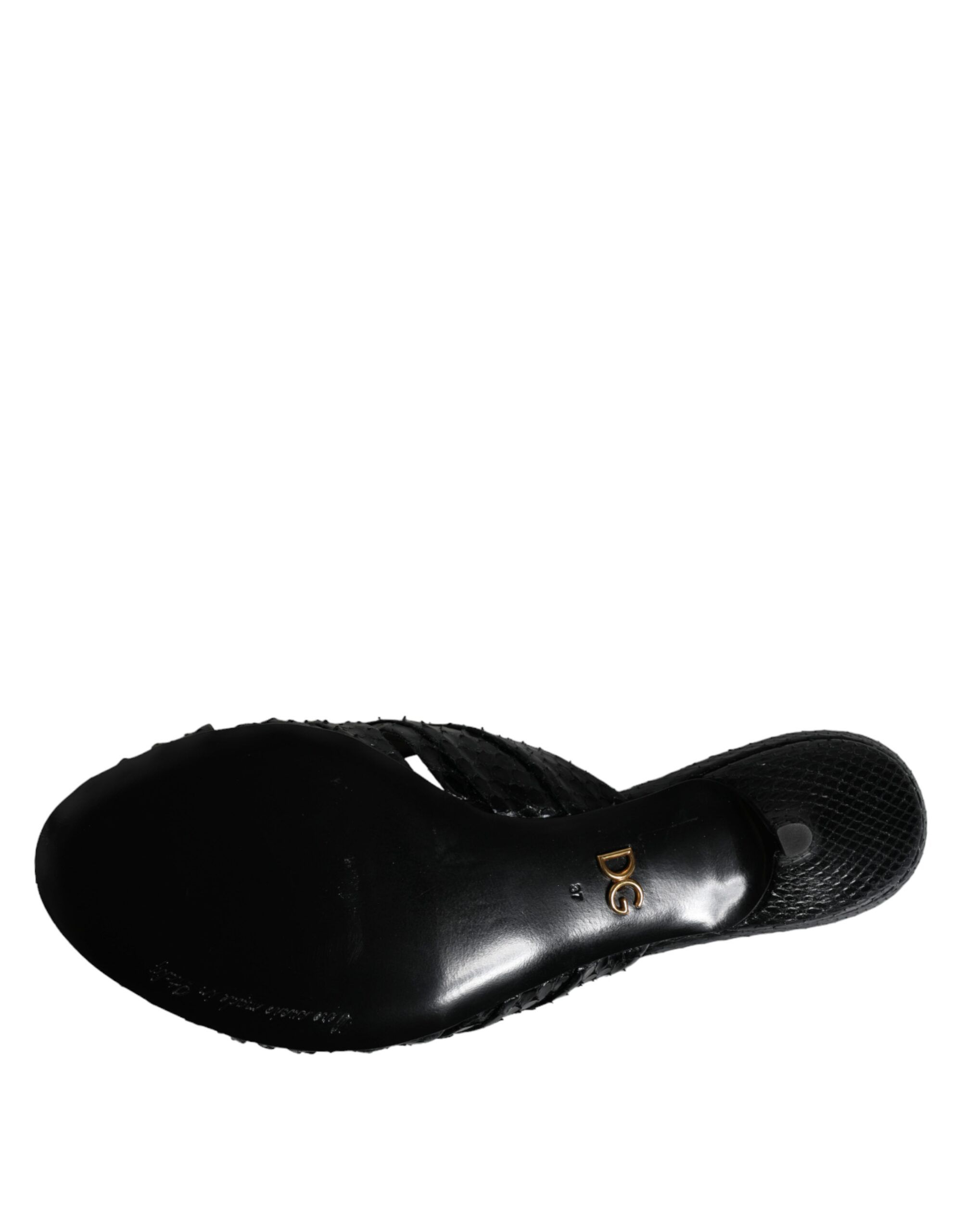 Leather Heels Slides Sandals Women's Shoes - Dolce & Gabbana - Modalova