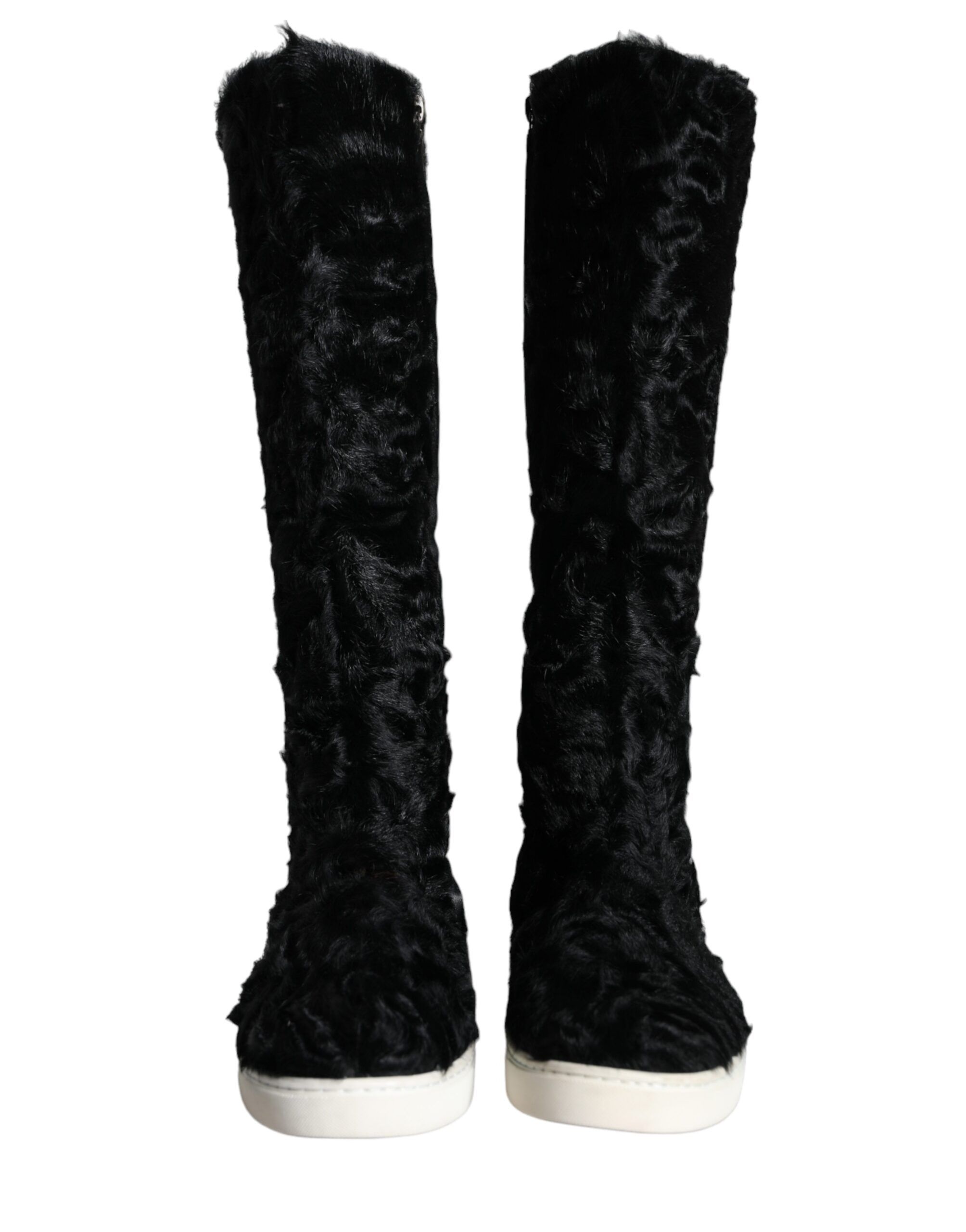 Xiangao Lamb Fur Leather Boots Women's Shoes (Pre-Owned) - Dolce & Gabbana - Modalova