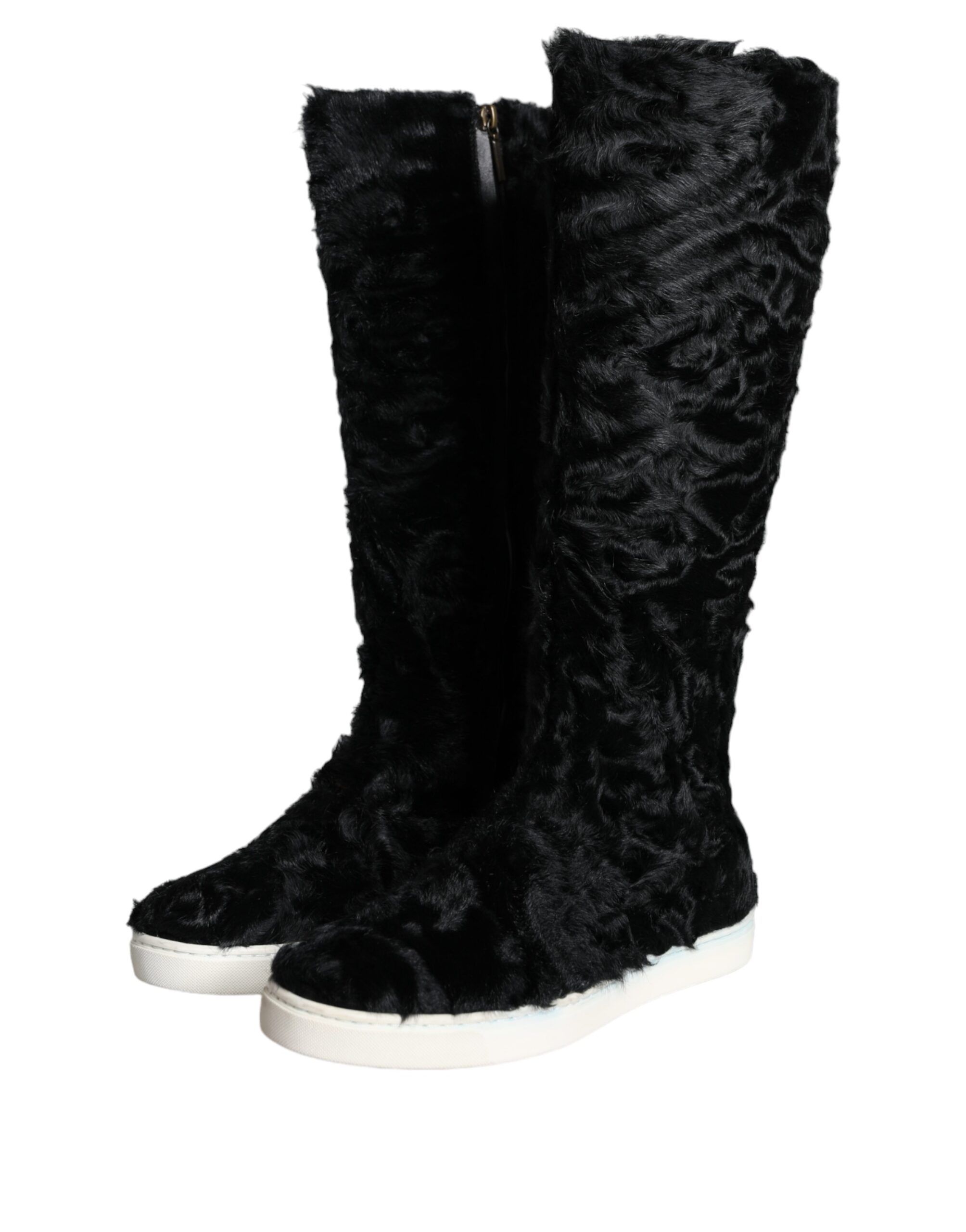 Xiangao Lamb Fur Leather Boots Women's Shoes (Pre-Owned) - Dolce & Gabbana - Modalova