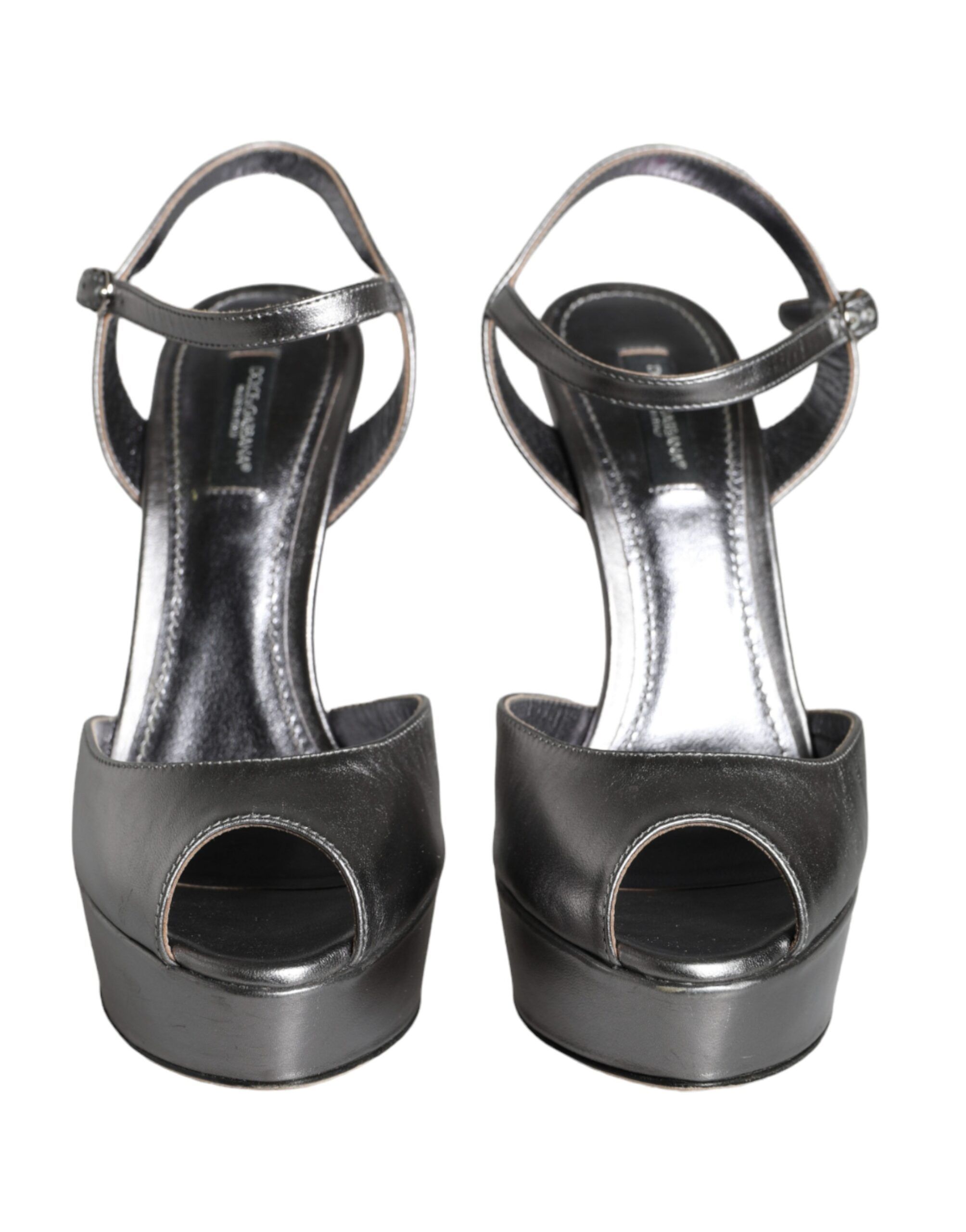 Metallic Leather Keira Platform Sandals Women's Shoes (Pre-Owned) - Dolce & Gabbana - Modalova