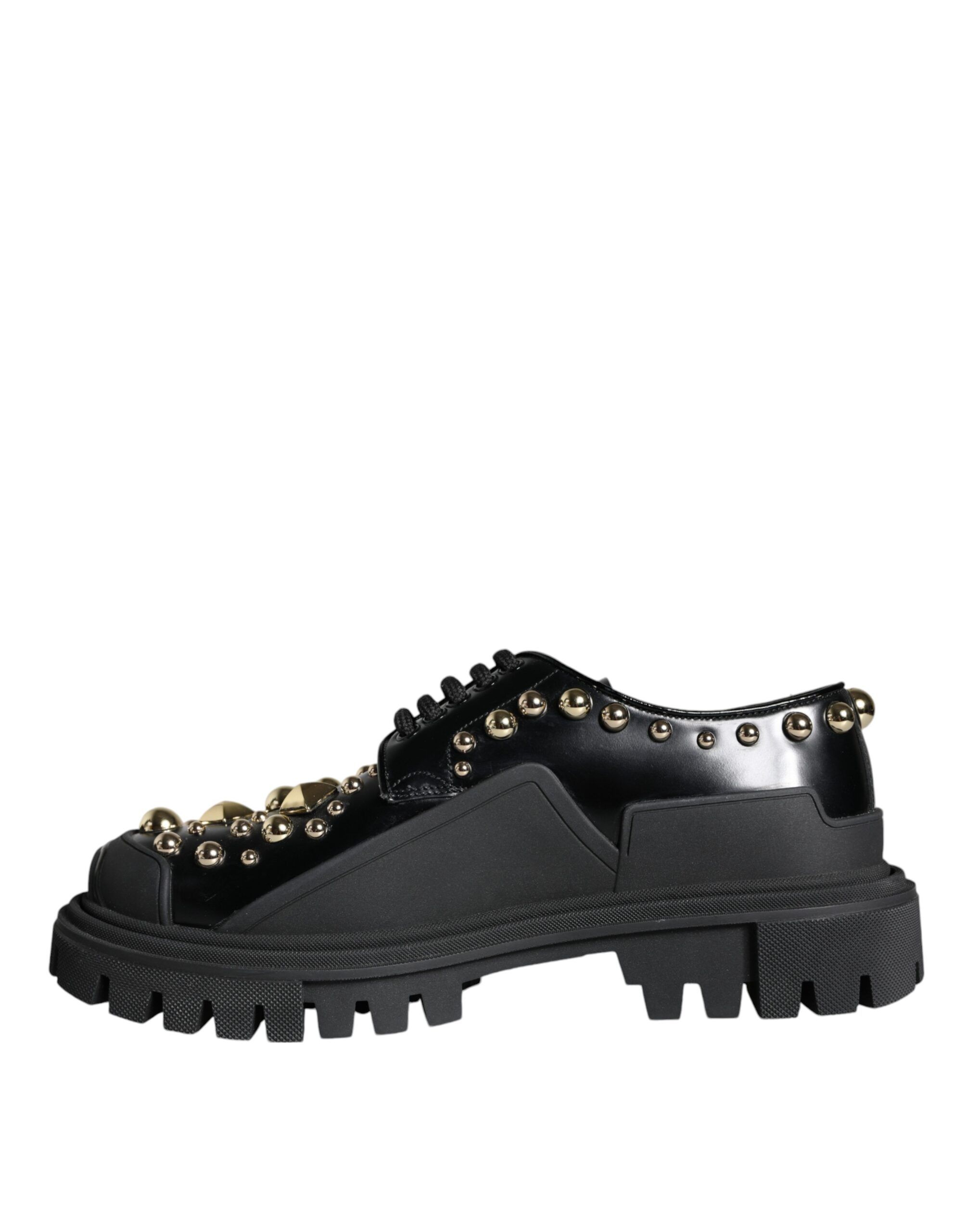 Leather Trekking Derby Embellished Shoes - Dolce & Gabbana - Modalova