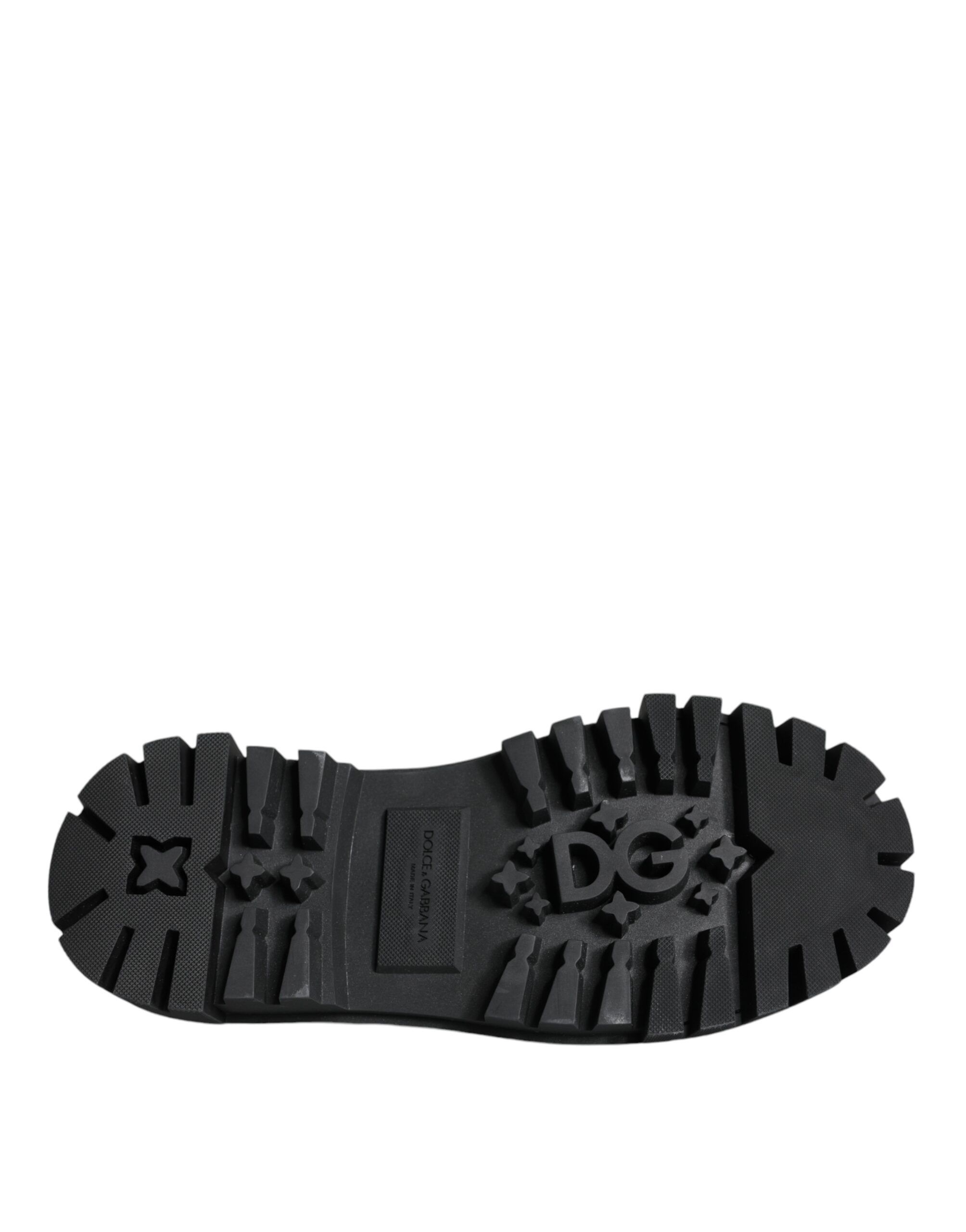 Leather Trekking Derby Embellished Shoes - Dolce & Gabbana - Modalova
