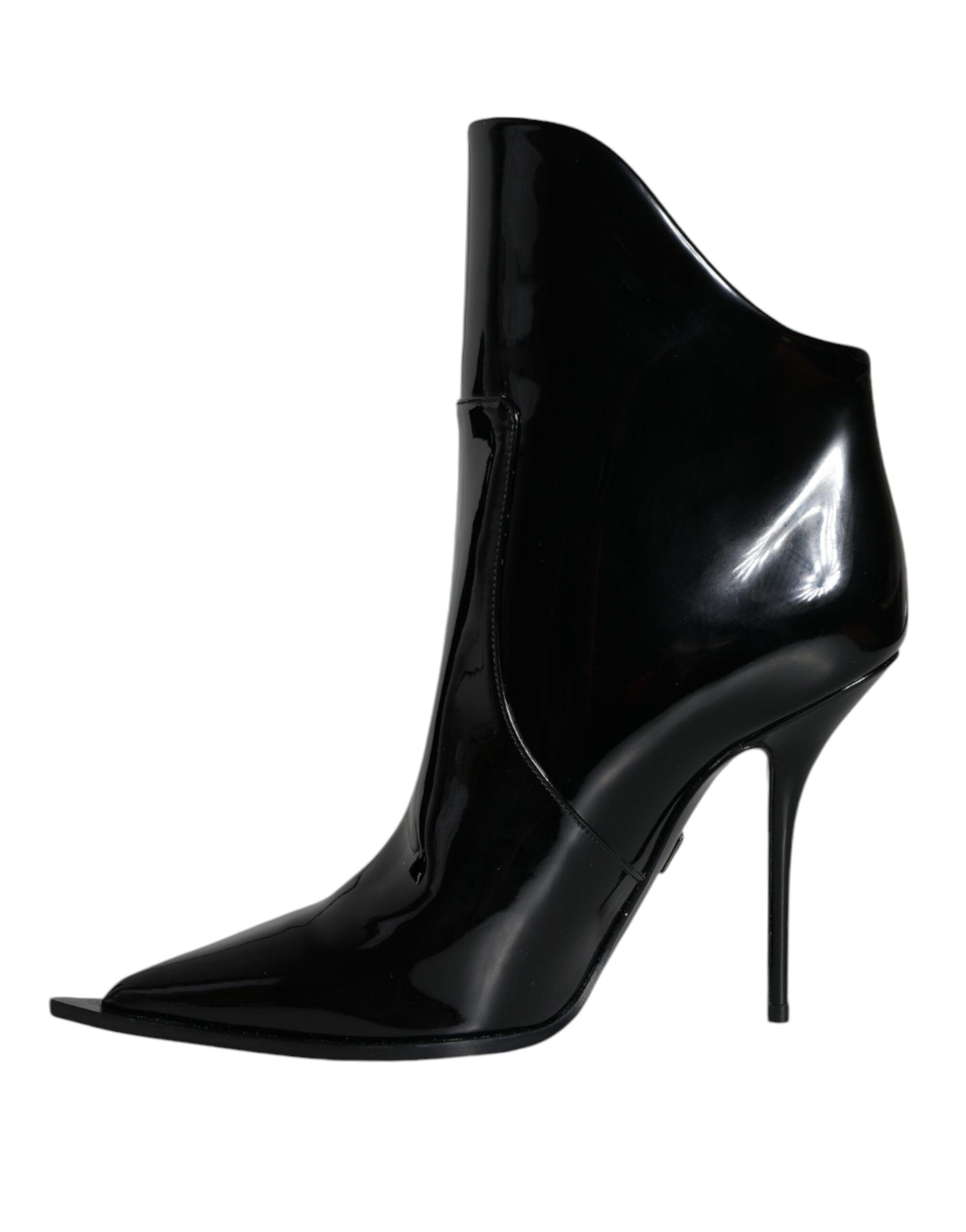 Patent Leather Pointed Ankle Boots Women's Shoes - Dolce & Gabbana - Modalova