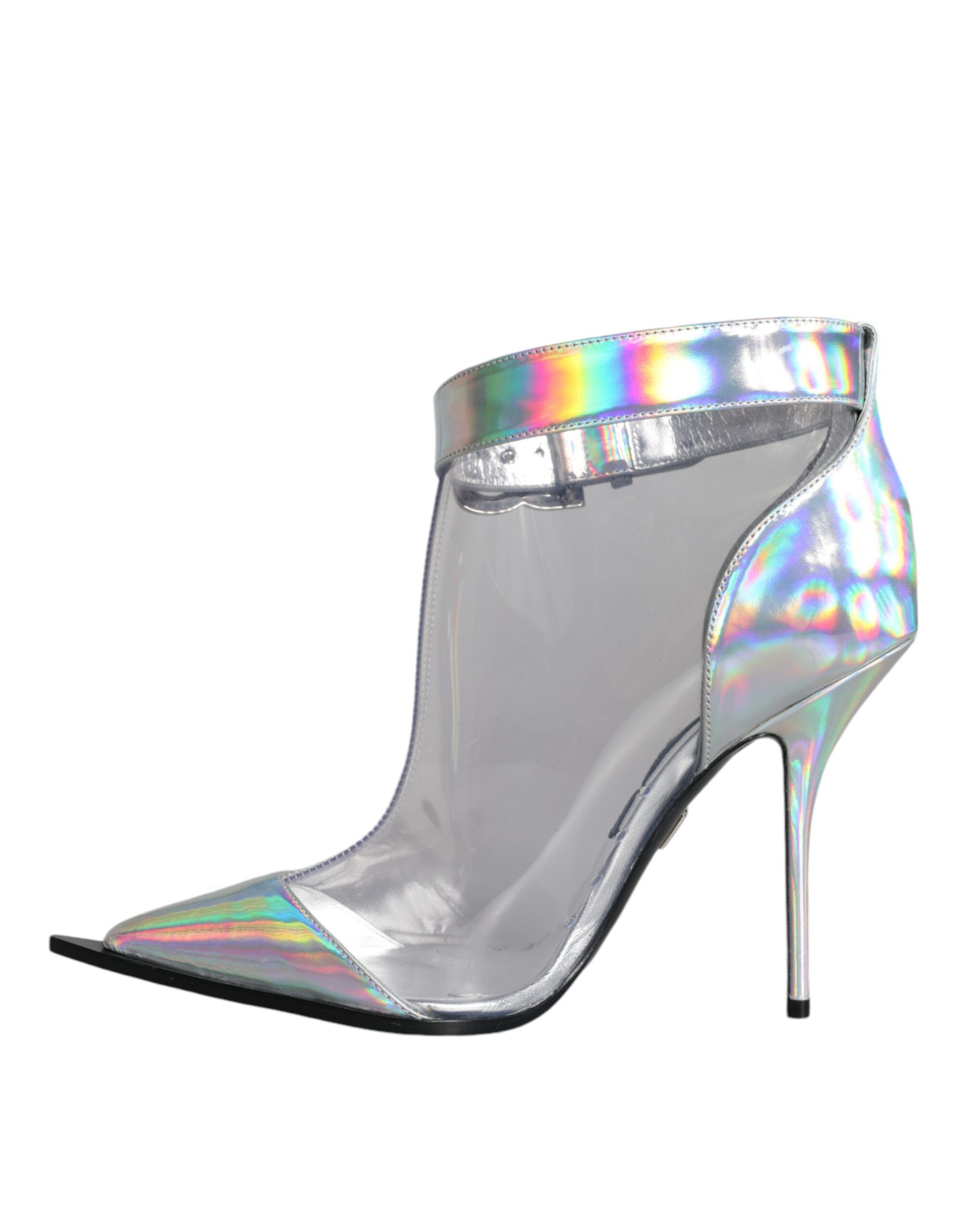 Iridescent PVC Pointed Short Boots Women's Shoes - Dolce & Gabbana - Modalova
