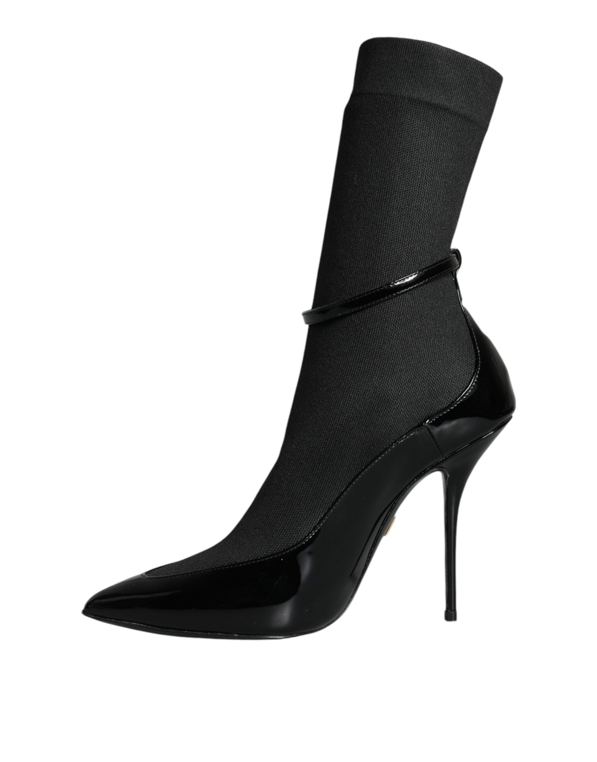 Leather Stilettos Booties Socks Women's Shoes - Dolce & Gabbana - Modalova