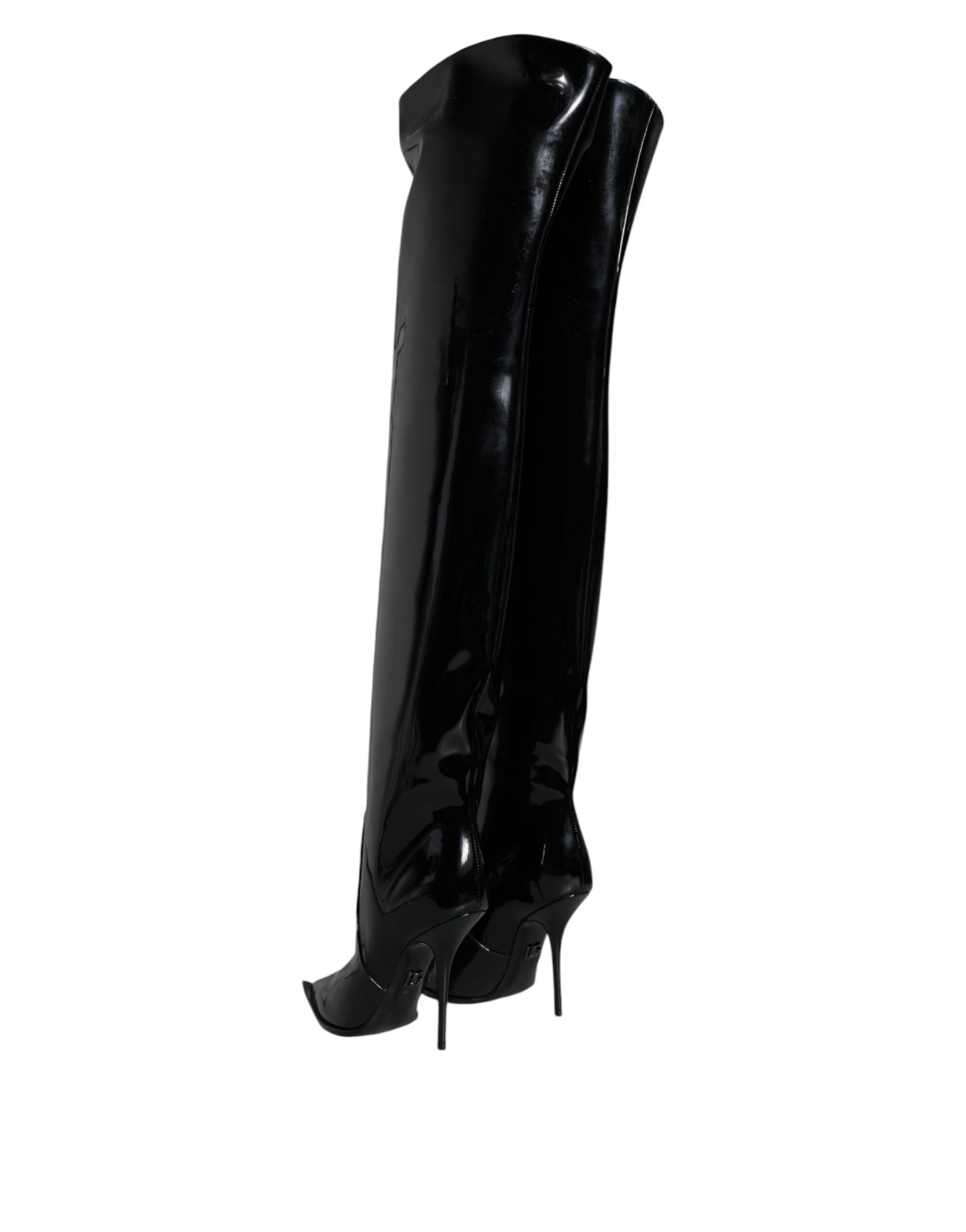 Patent Leather Knee High Boots Women's Shoes - Dolce & Gabbana - Modalova