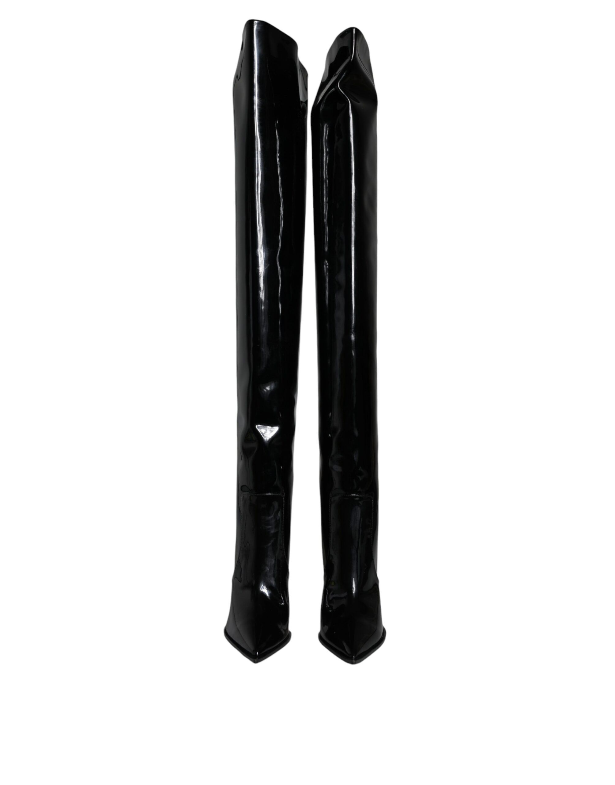 Patent Leather Knee High Boots Women's Shoes (Pre-Owned) - Dolce & Gabbana - Modalova