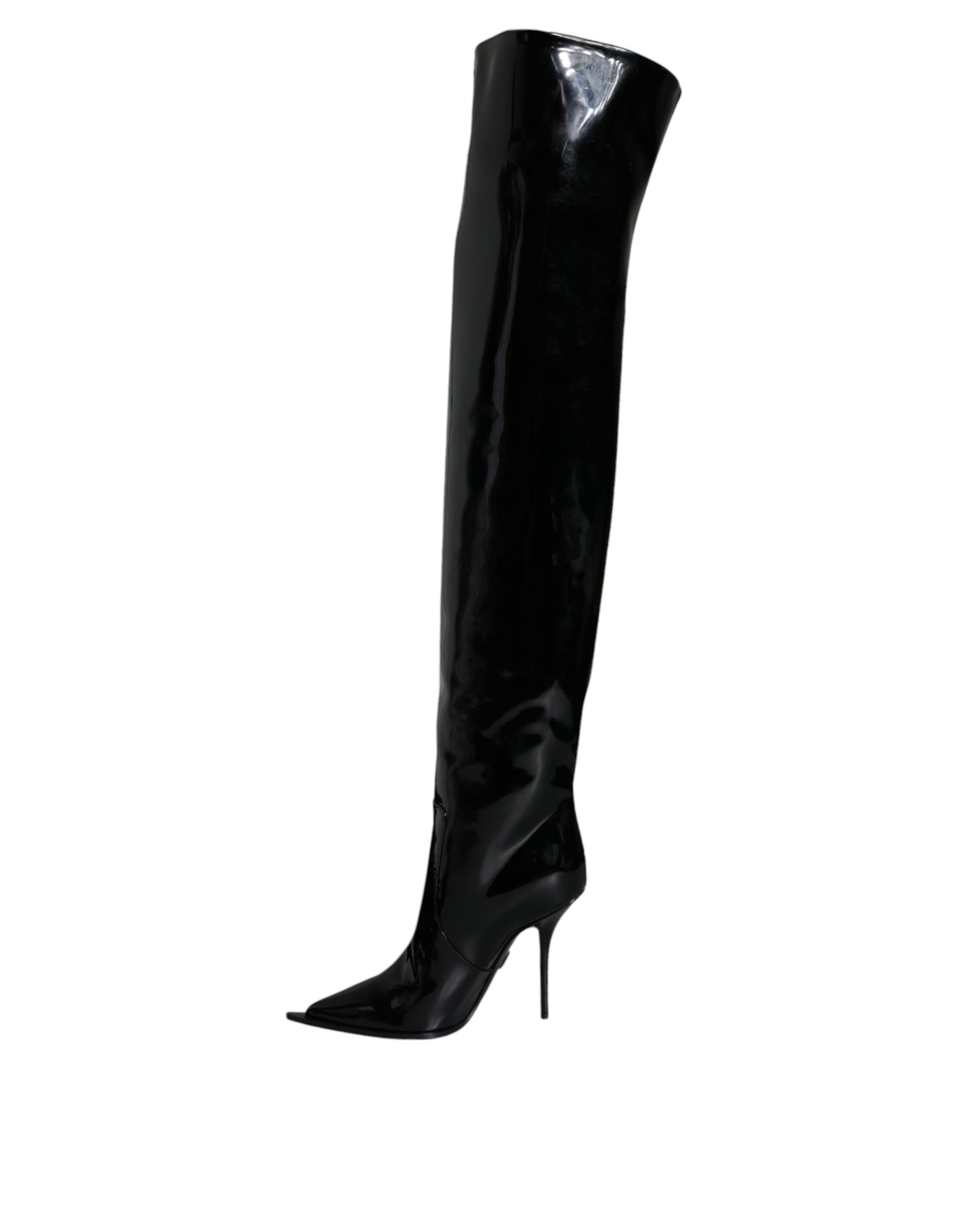 Patent Leather Knee High Boots Women's Shoes (Pre-Owned) - Dolce & Gabbana - Modalova