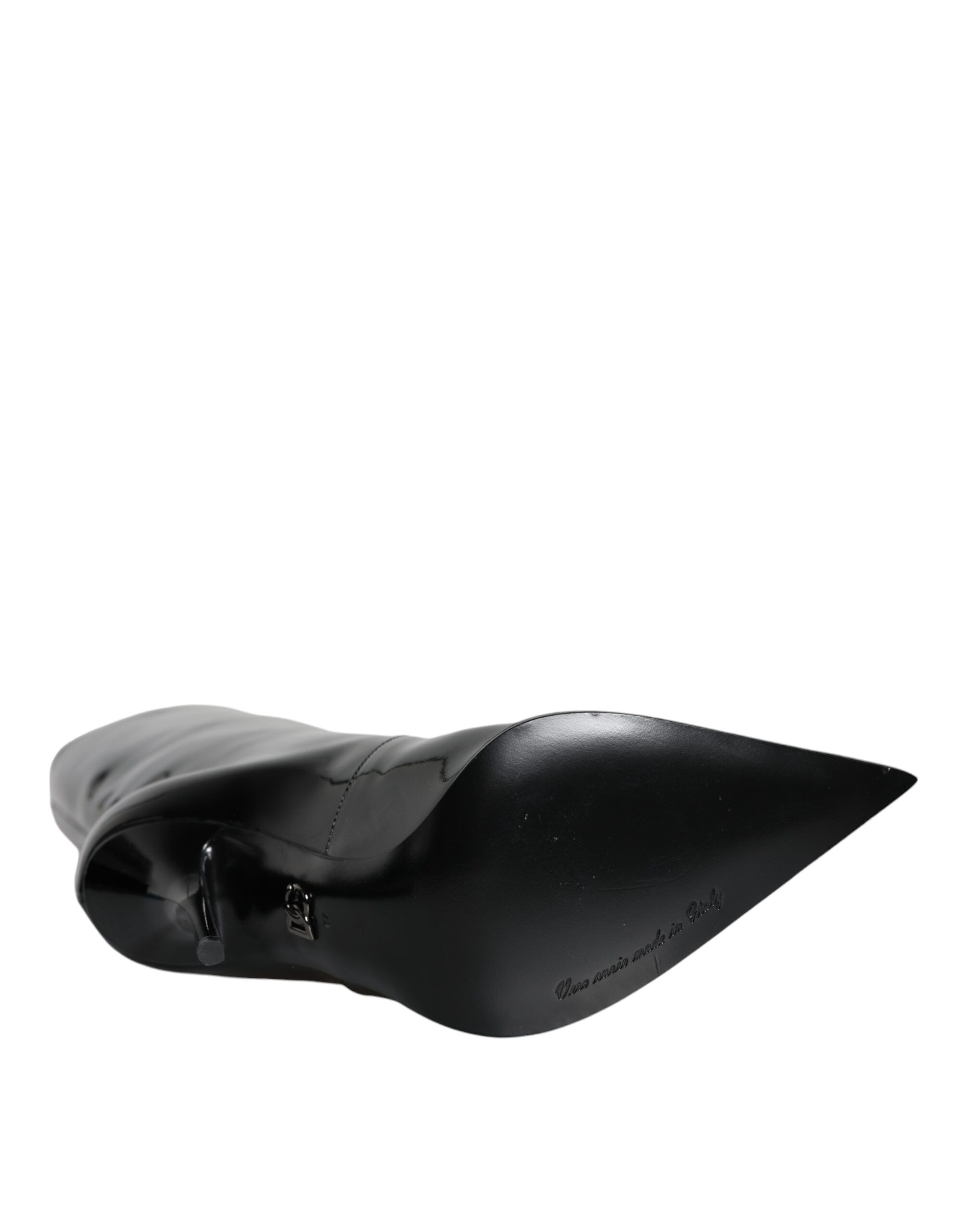 Patent Leather Mid Calf Boots Women's Shoes - Dolce & Gabbana - Modalova