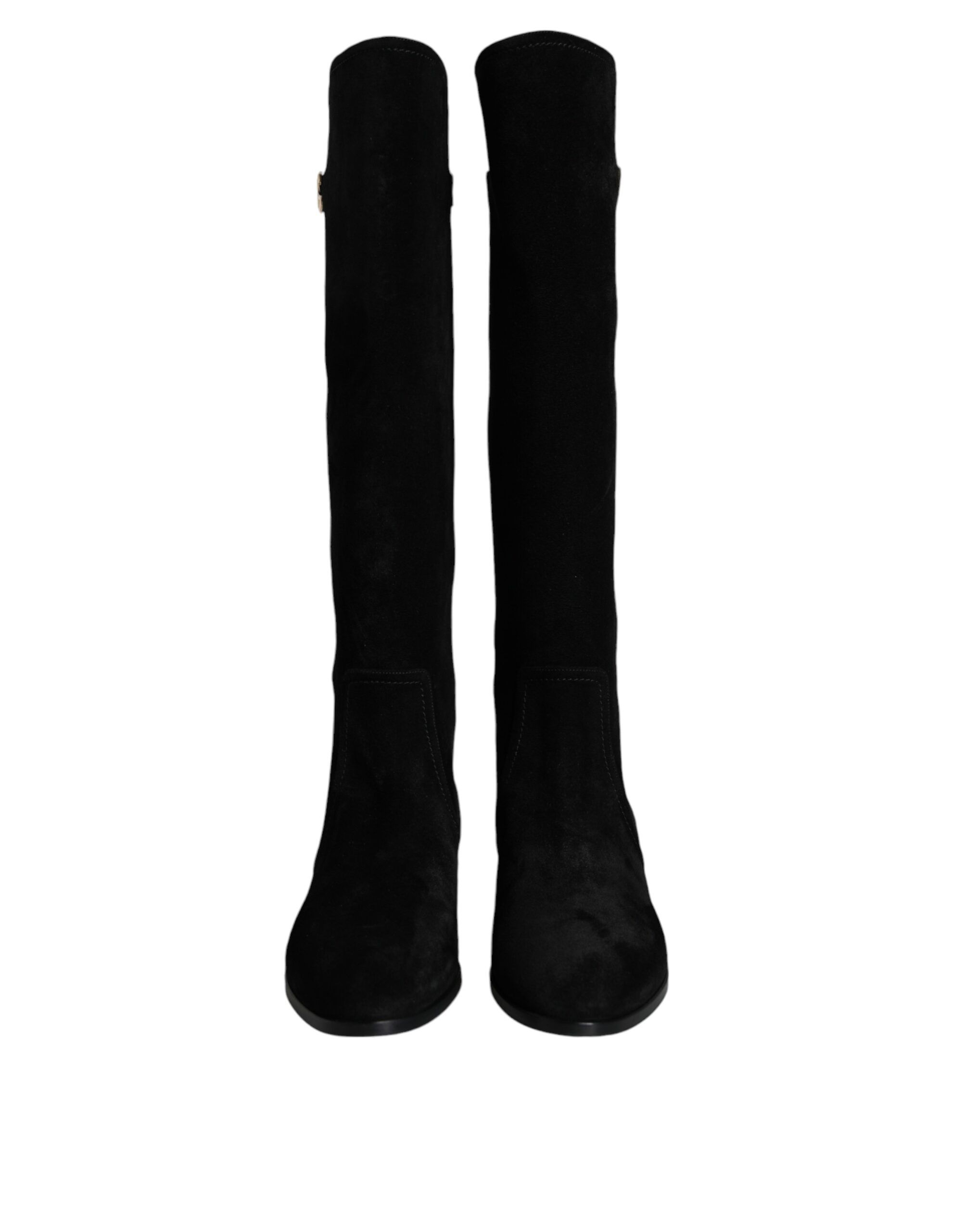 Suede Leather Knee High Boots Women's Shoes - Dolce & Gabbana - Modalova