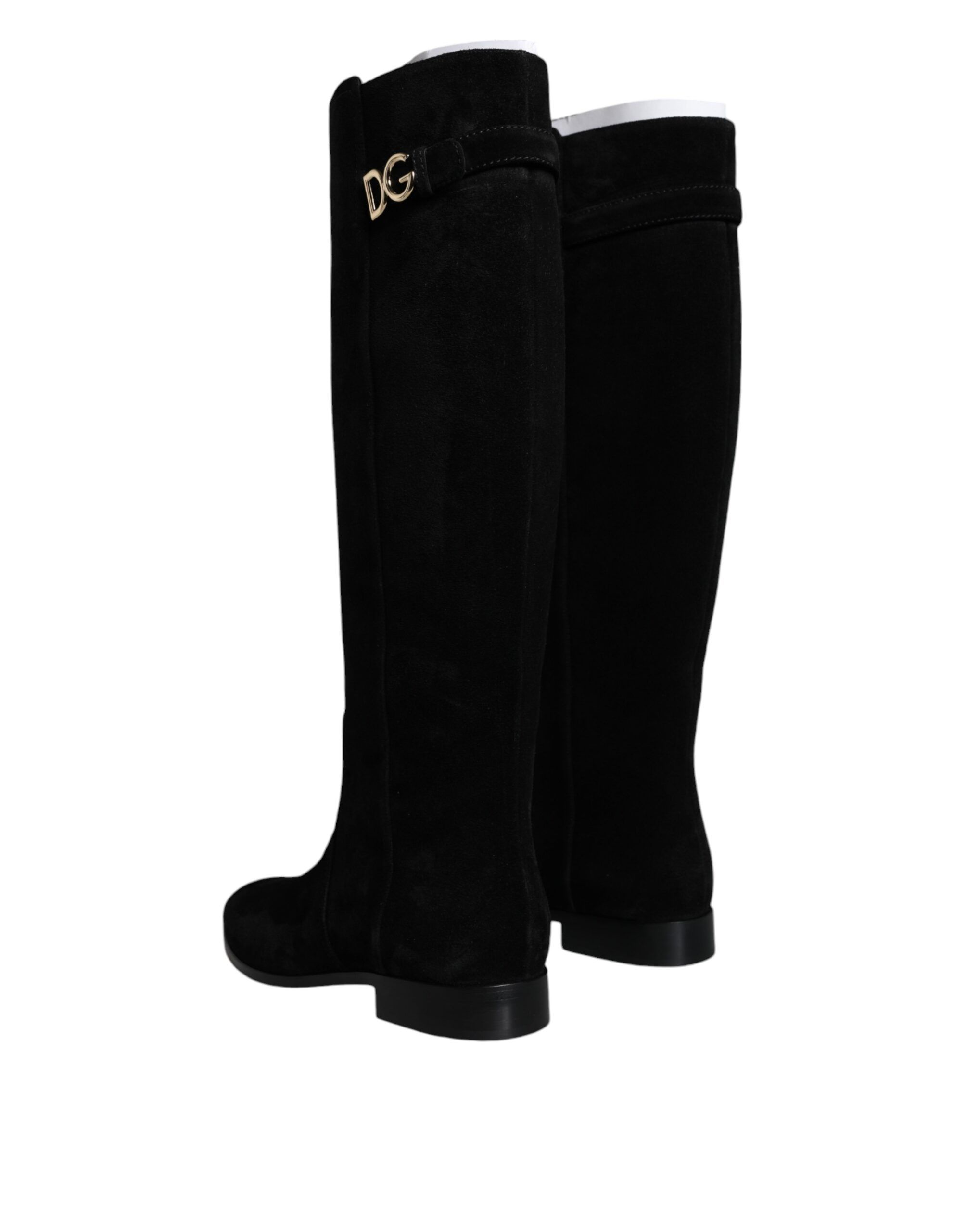 Suede Leather Knee High Boots Women's Shoes - Dolce & Gabbana - Modalova