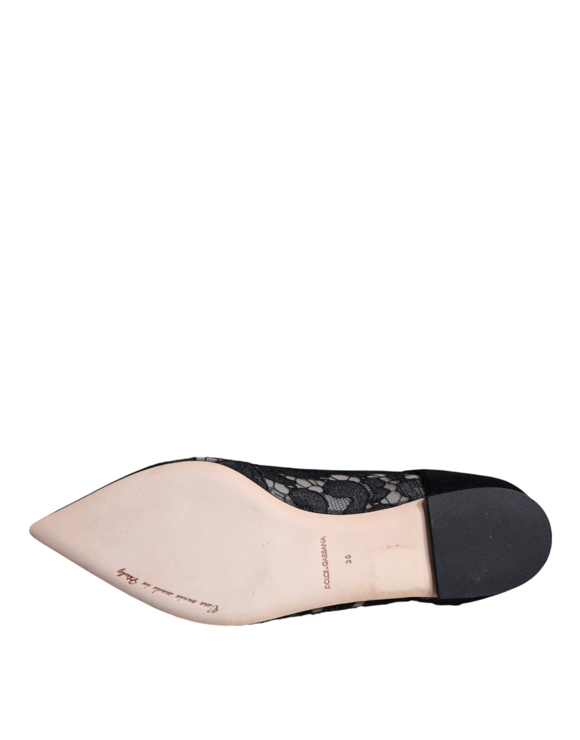 Taormina Lace Bellucci Flats Women's Shoes - Dolce & Gabbana - Modalova