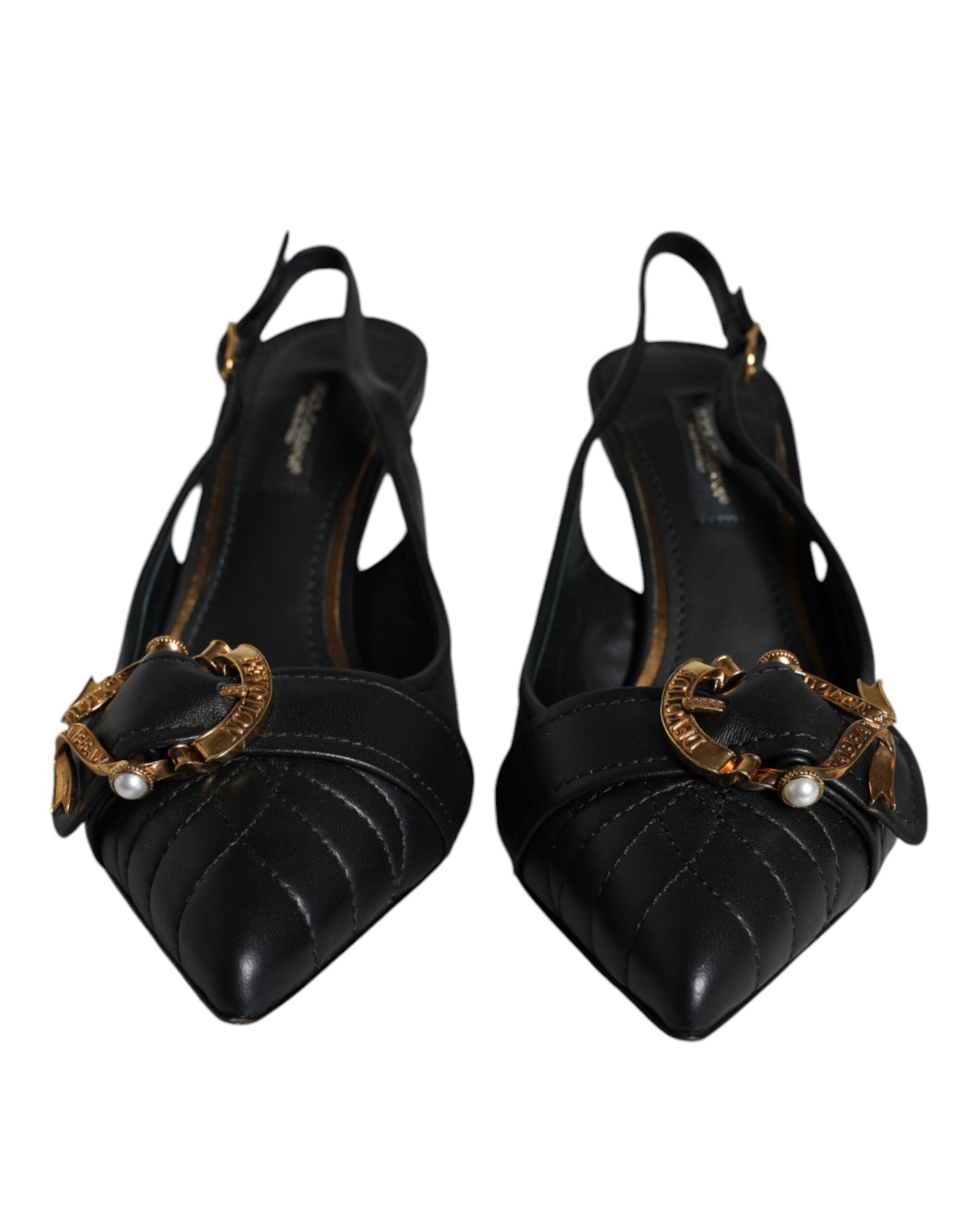Devotion Leather Heels Slingback Shoes (Pre-Owned) - Dolce & Gabbana - Modalova