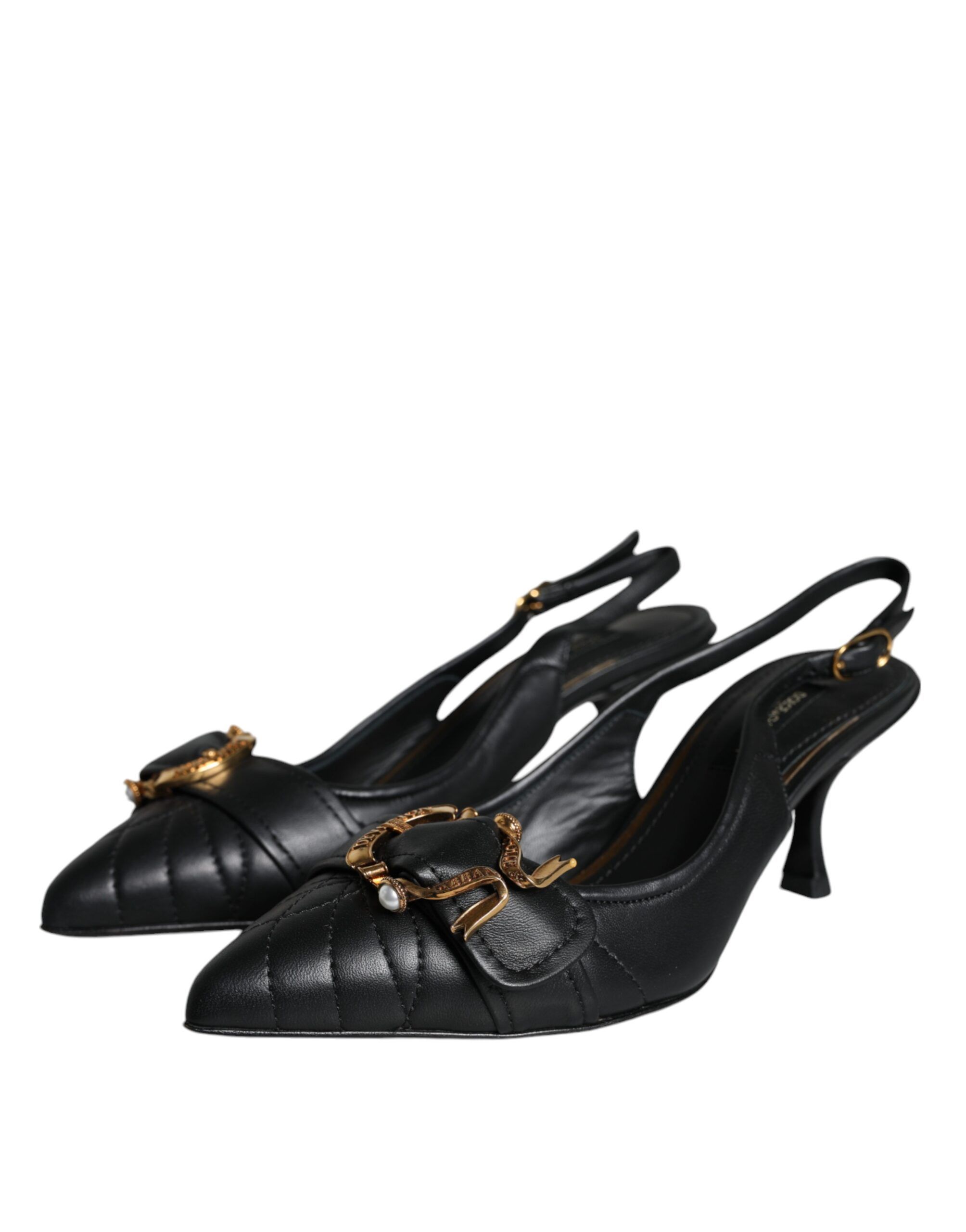 Devotion Leather Heels Slingback Shoes (Pre-Owned) - Dolce & Gabbana - Modalova