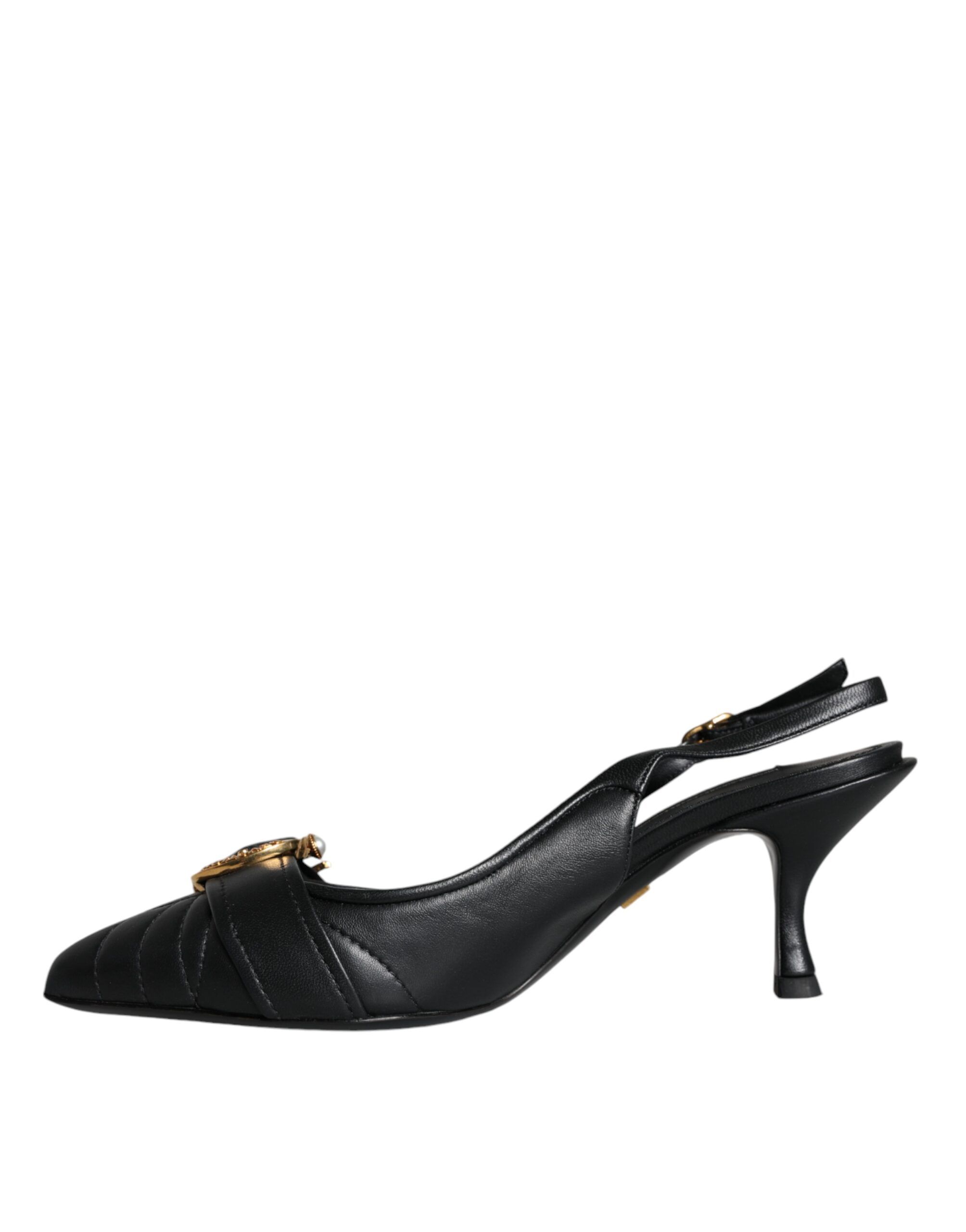 Devotion Leather Heels Slingback Shoes (Pre-Owned) - Dolce & Gabbana - Modalova