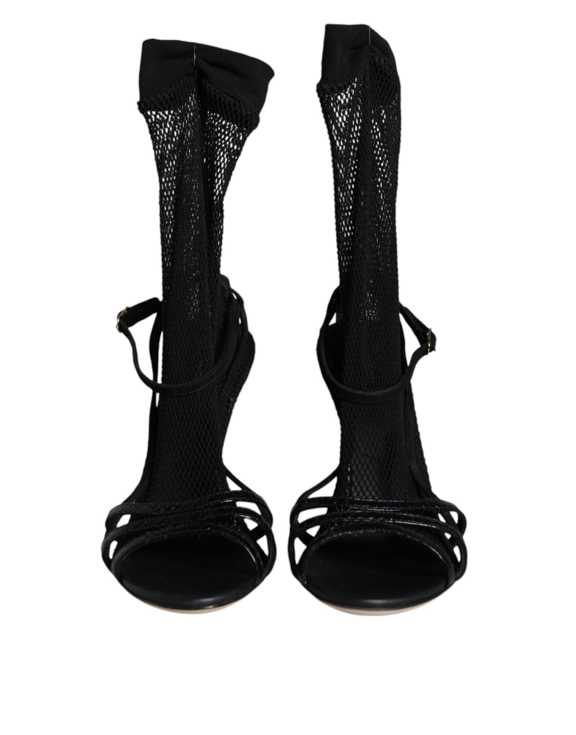 Mesh Stiletto Heels Sandals Women's Shoes - Dolce & Gabbana - Modalova