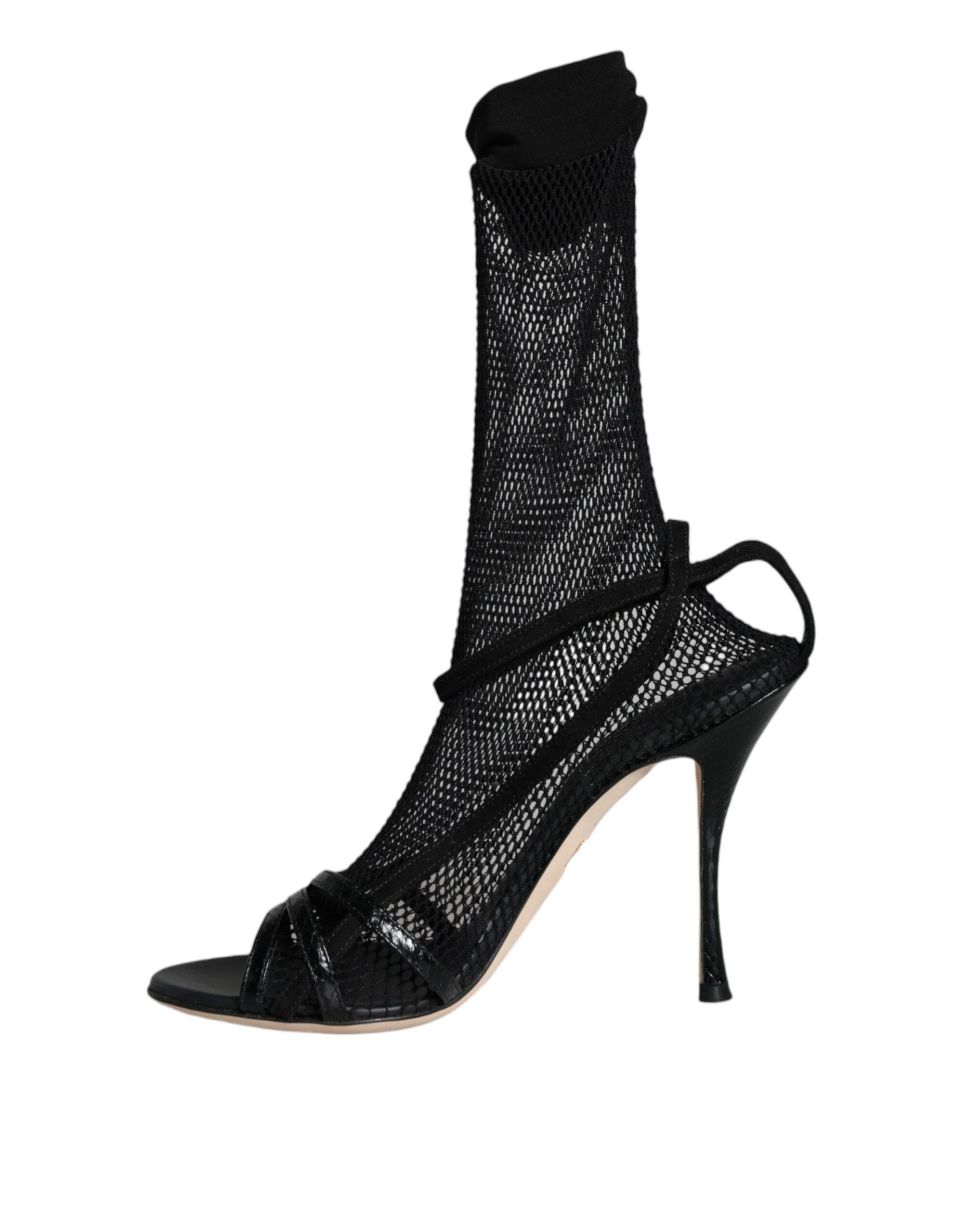 Mesh Stiletto Heels Sandals Women's Shoes - Dolce & Gabbana - Modalova