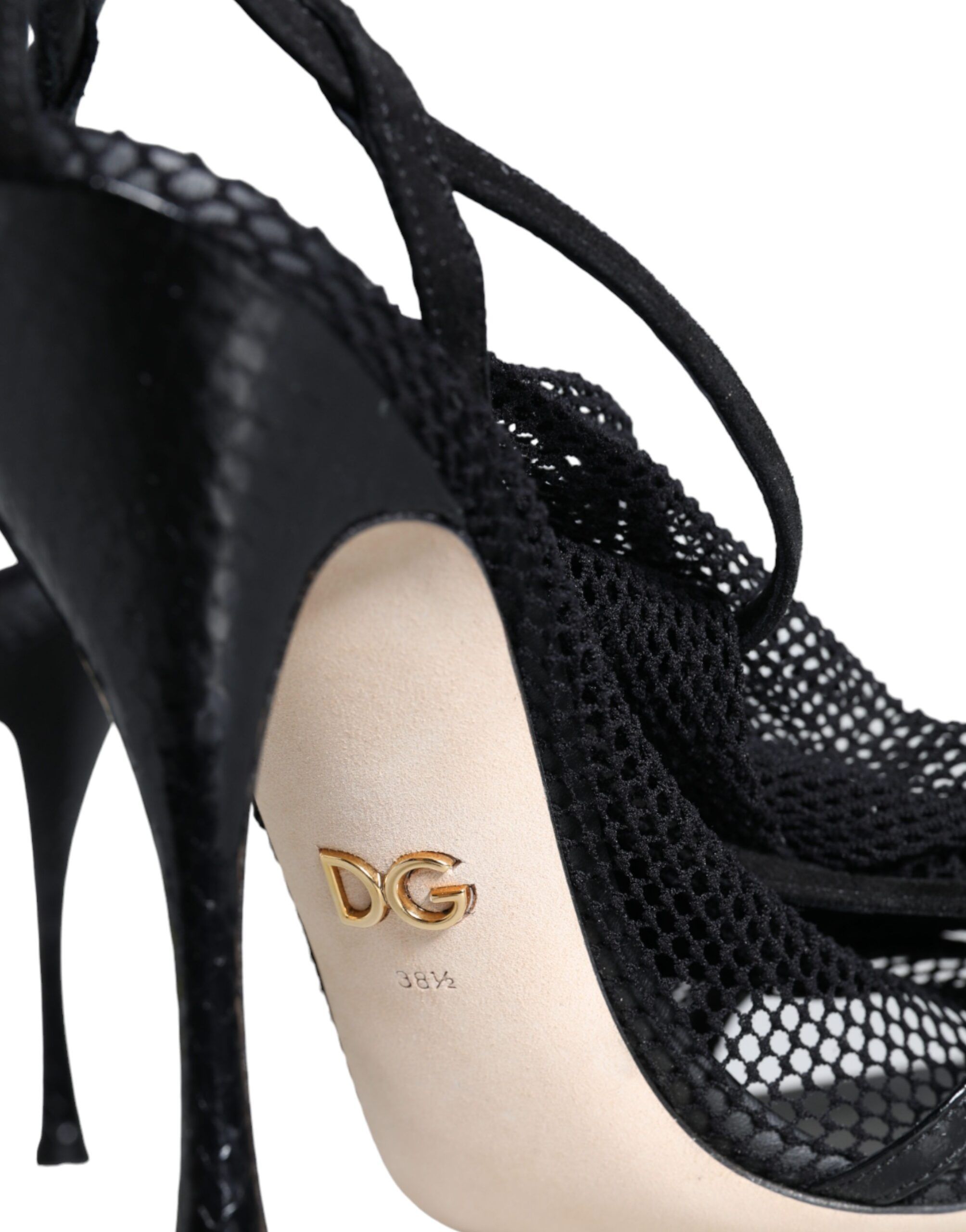 Mesh Stiletto Heels Sandals Women's Shoes - Dolce & Gabbana - Modalova