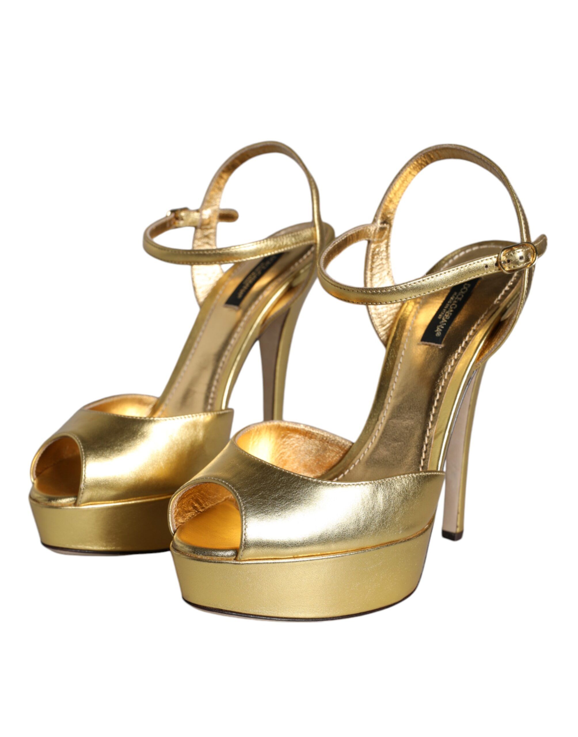Bette Leather Heels Sandals Women's Shoes (Pre-Owned) - Dolce & Gabbana - Modalova