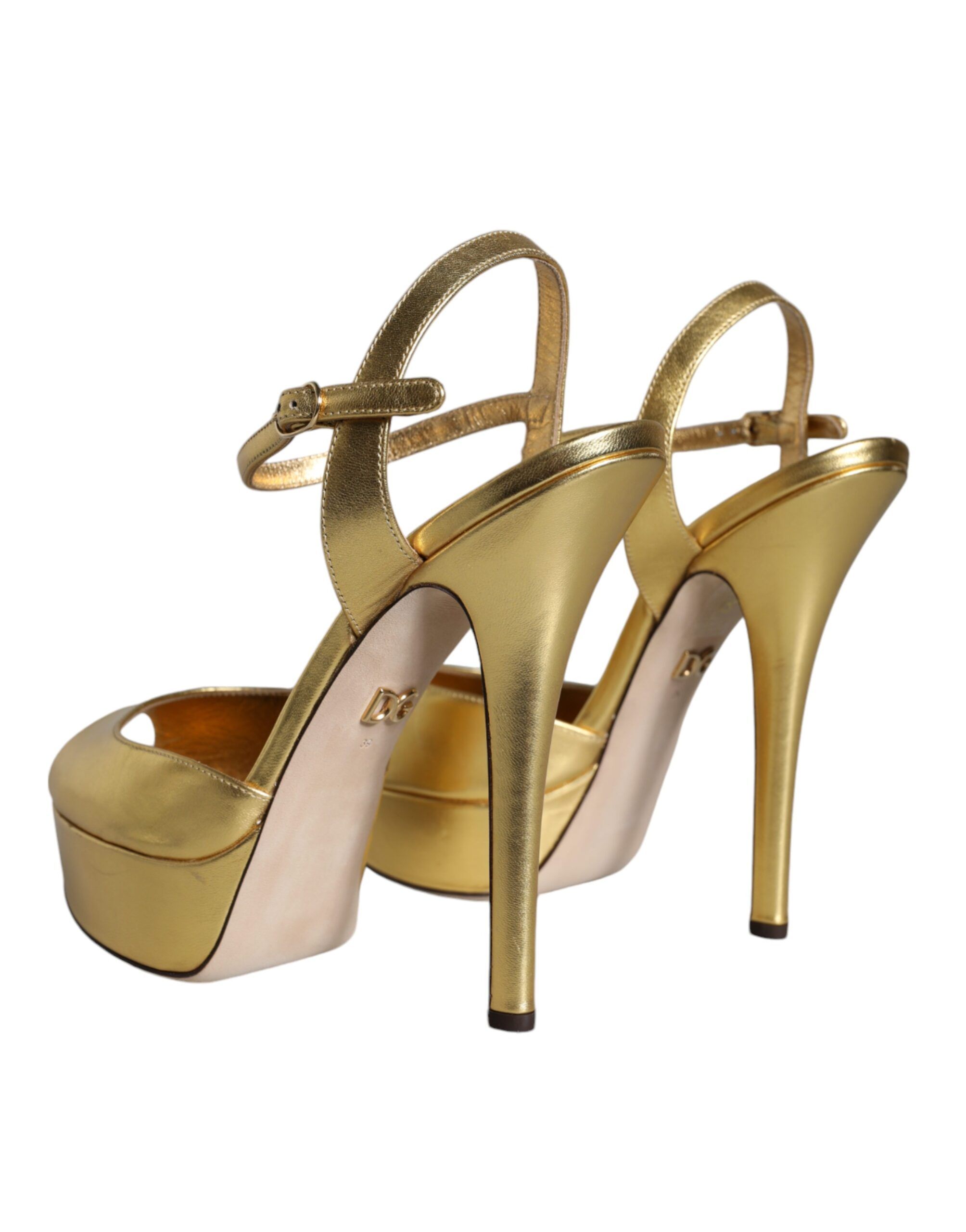 Bette Leather Heels Sandals Women's Shoes (Pre-Owned) - Dolce & Gabbana - Modalova