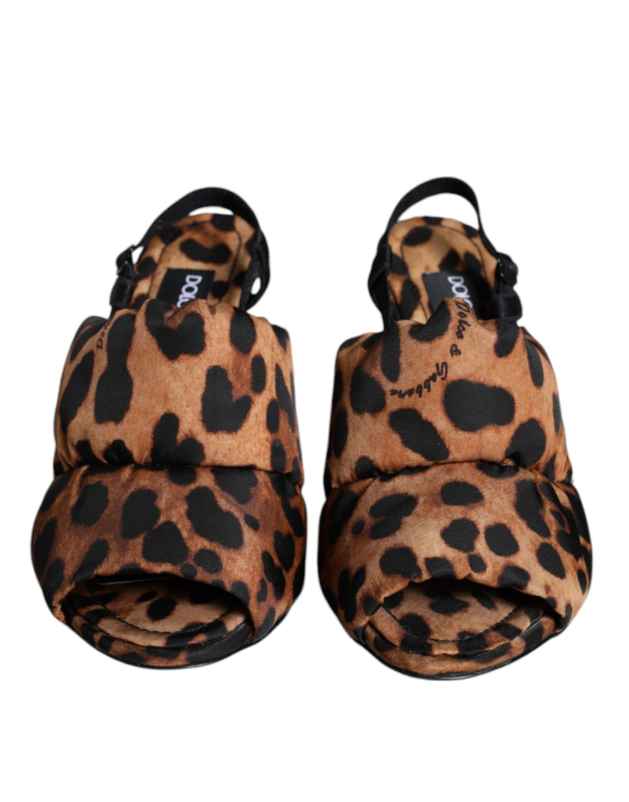 Leopard Keira Slingback Sandals Women's Shoes - Dolce & Gabbana - Modalova
