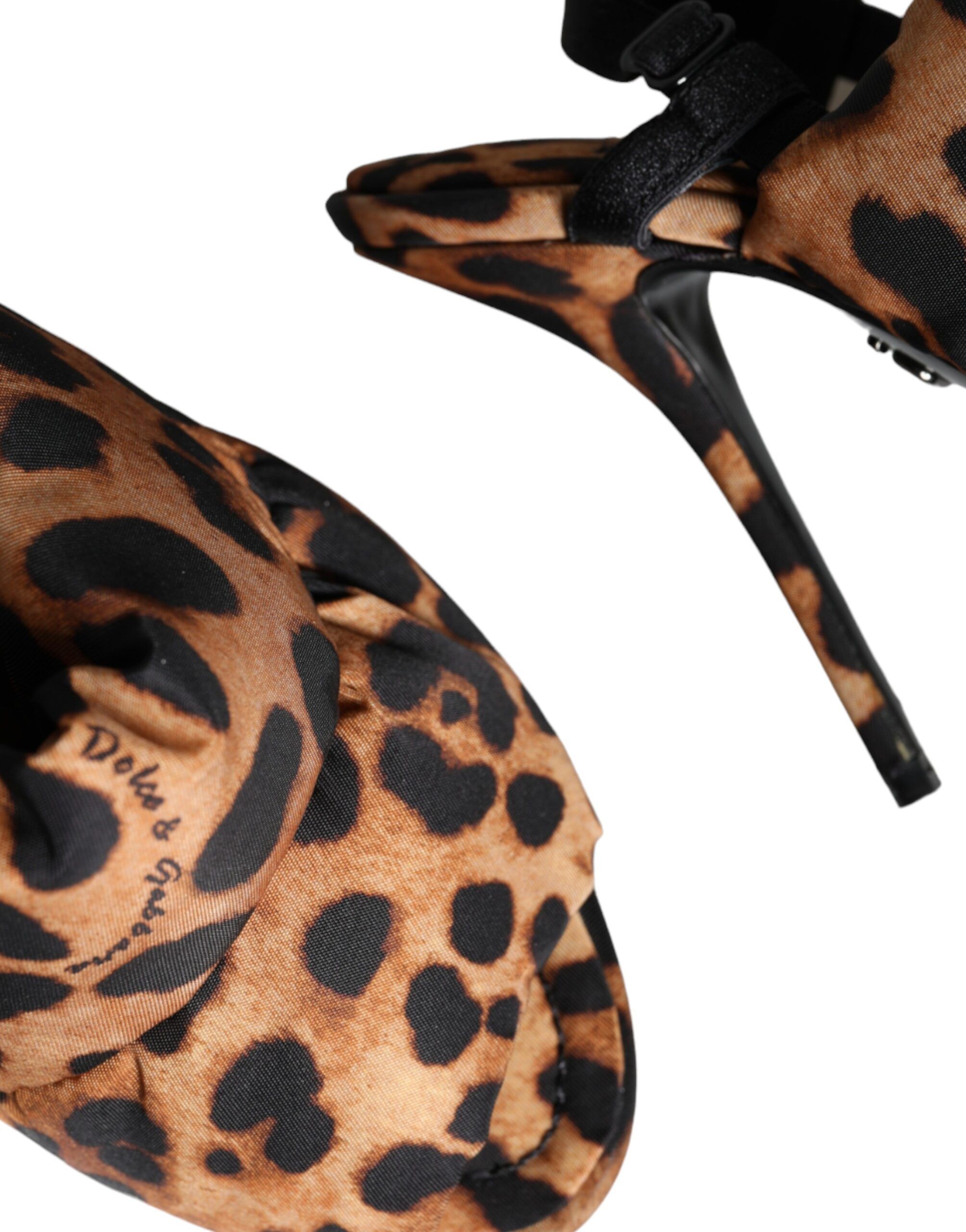 Leopard Keira Slingback Sandals Women's Shoes - Dolce & Gabbana - Modalova