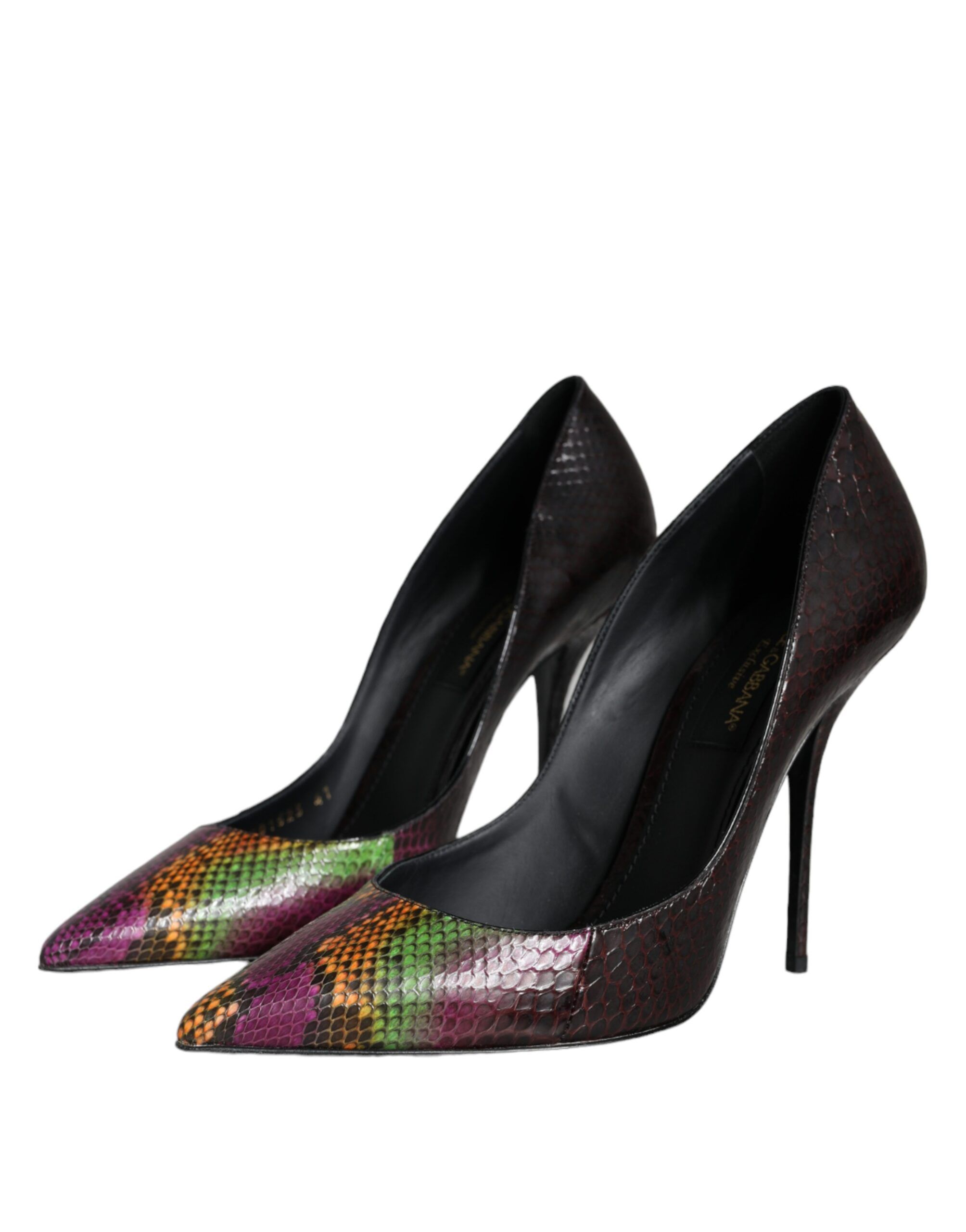 Exotic Leather Heels Pumps Women's Shoes - Dolce & Gabbana - Modalova