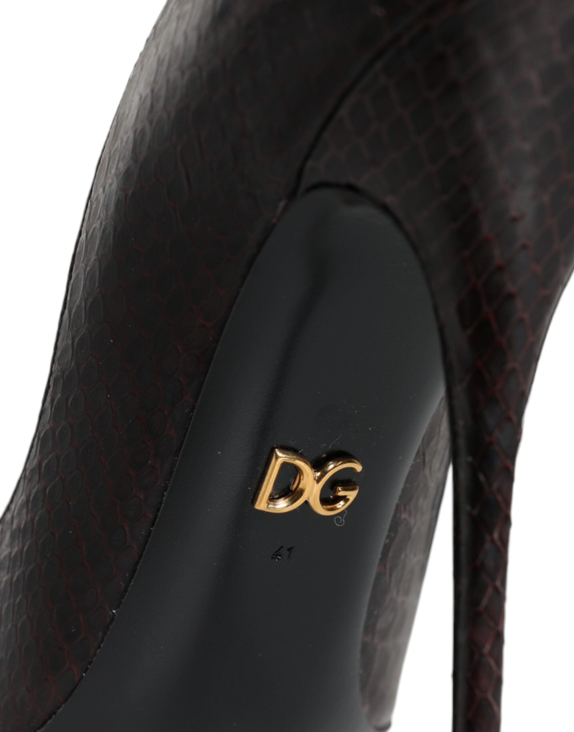 Exotic Leather Heels Pumps Women's Shoes - Dolce & Gabbana - Modalova