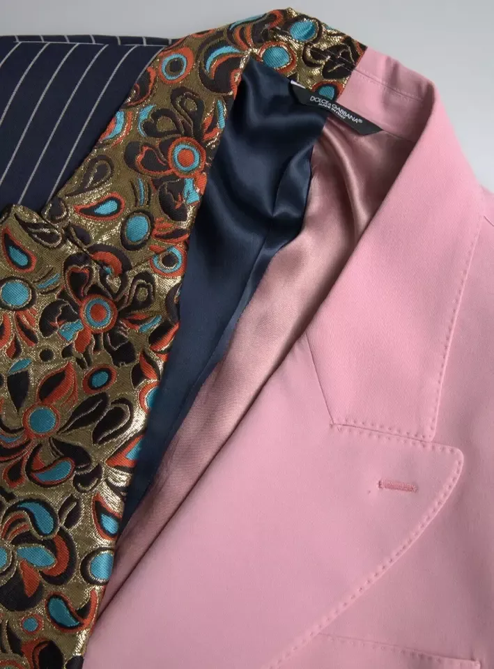 Patchwork Single Breasted Men's Blazer (Pre-Owned) - Dolce & Gabbana - Modalova