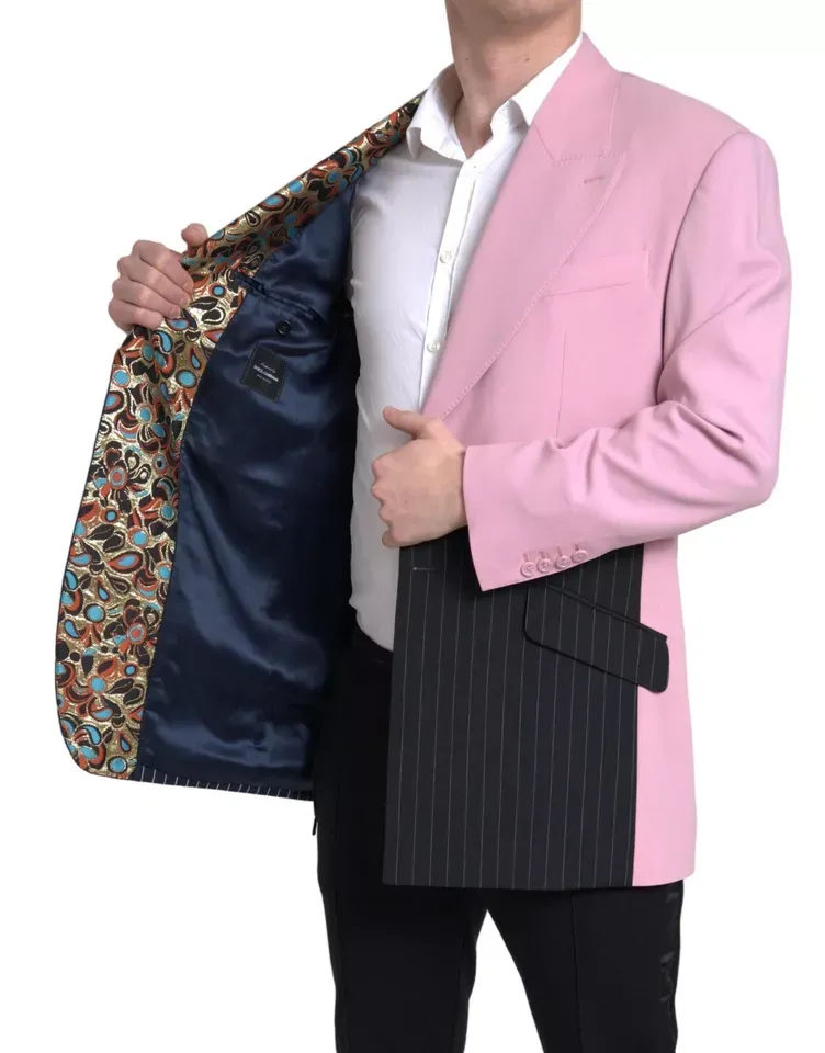 Patchwork Single Breasted Men's Blazer (Pre-Owned) - Dolce & Gabbana - Modalova