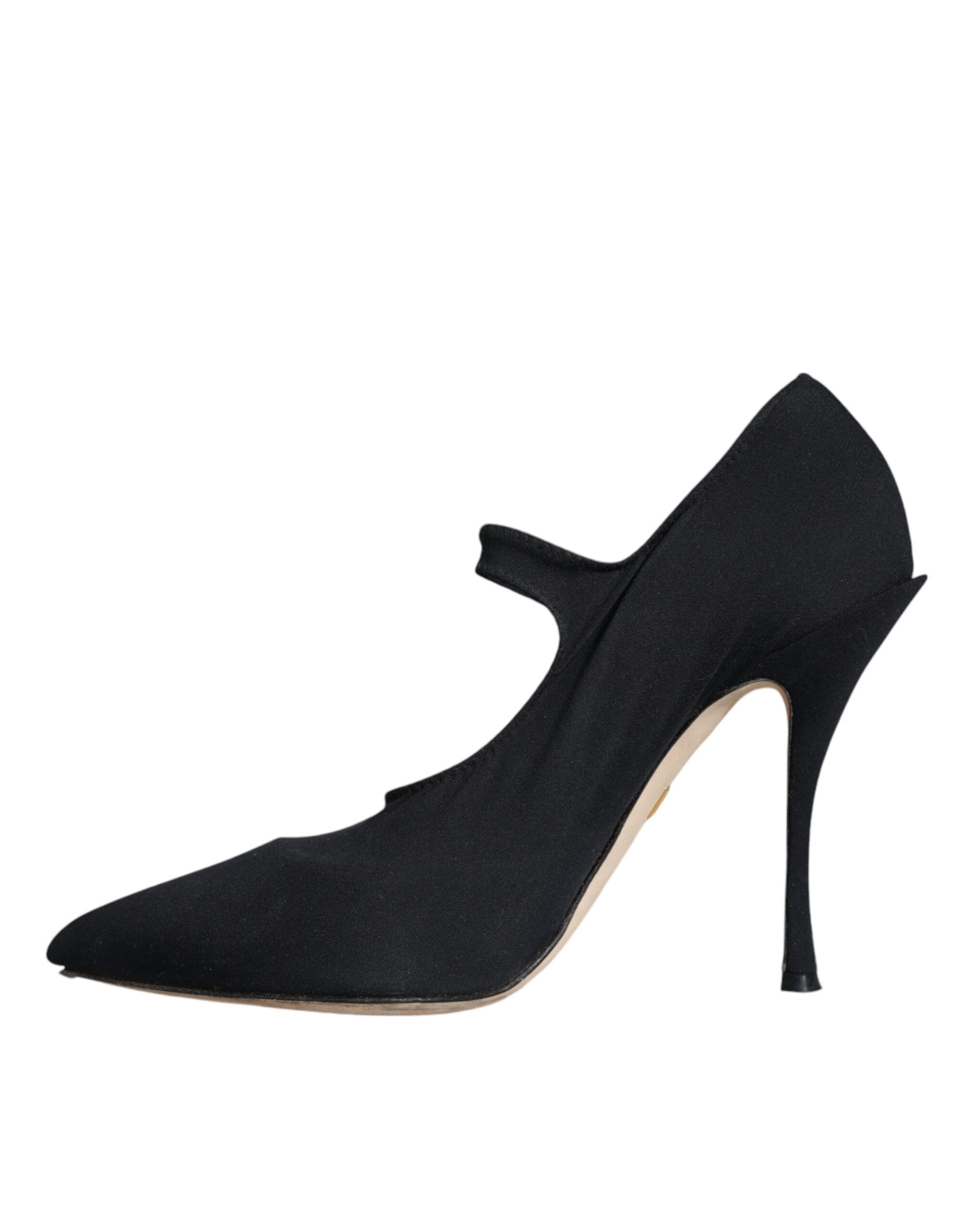 Mary Jane Jersey Crystal Pumps Women's Shoes (Pre-Owned) - Dolce & Gabbana - Modalova