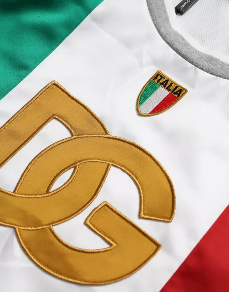 White Green Sleeveless Top Italian Flag Basket Men's T-shirt - Dolce & Gabbana - Modalova