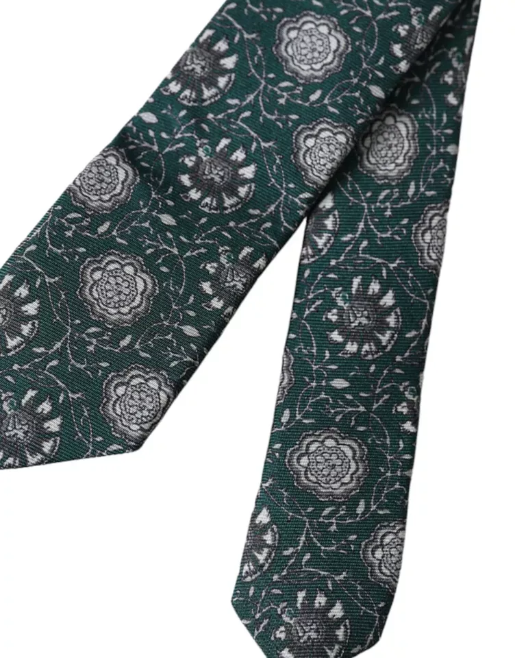 Floral Print Silk Adjustable Men Men's Tie - Dolce & Gabbana - Modalova