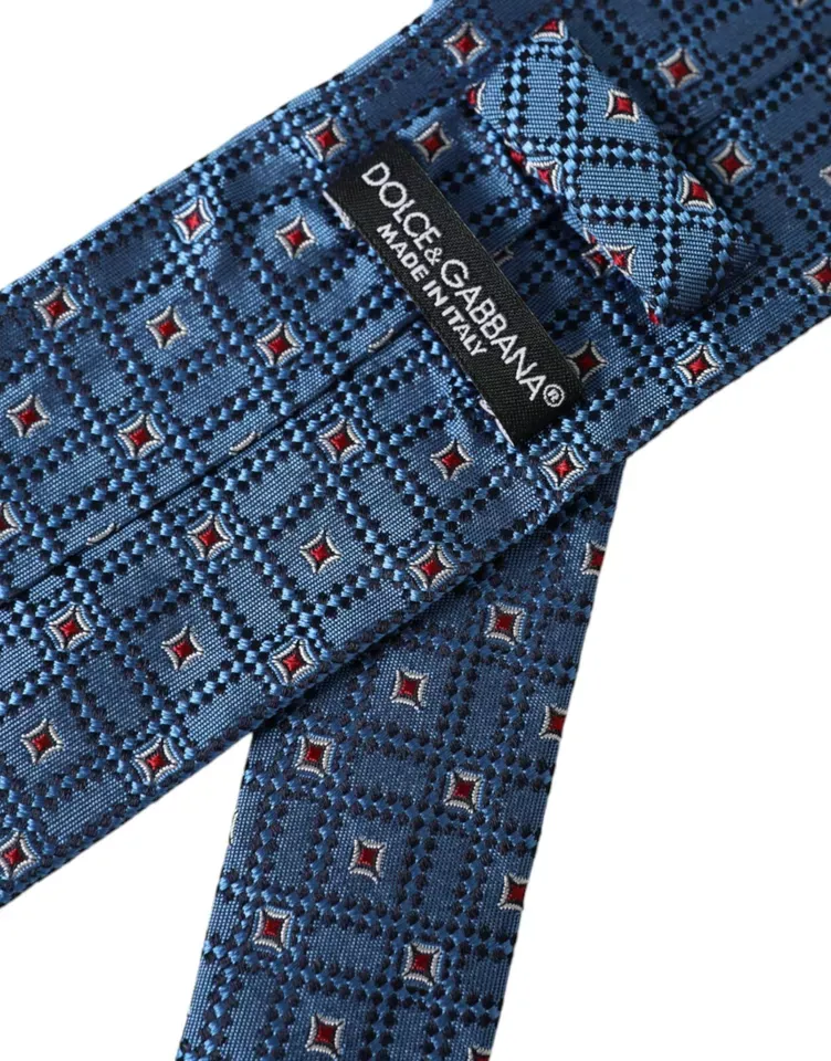 Patterned 100% Silk Adjustable Men Men's Tie - Dolce & Gabbana - Modalova