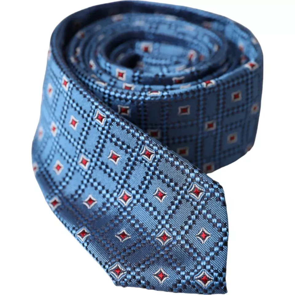 Patterned 100% Silk Adjustable Men Men's Tie - Dolce & Gabbana - Modalova