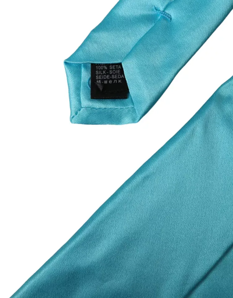 Light Satin Silk Wide Adjustable Men Men's Tie - Dolce & Gabbana - Modalova