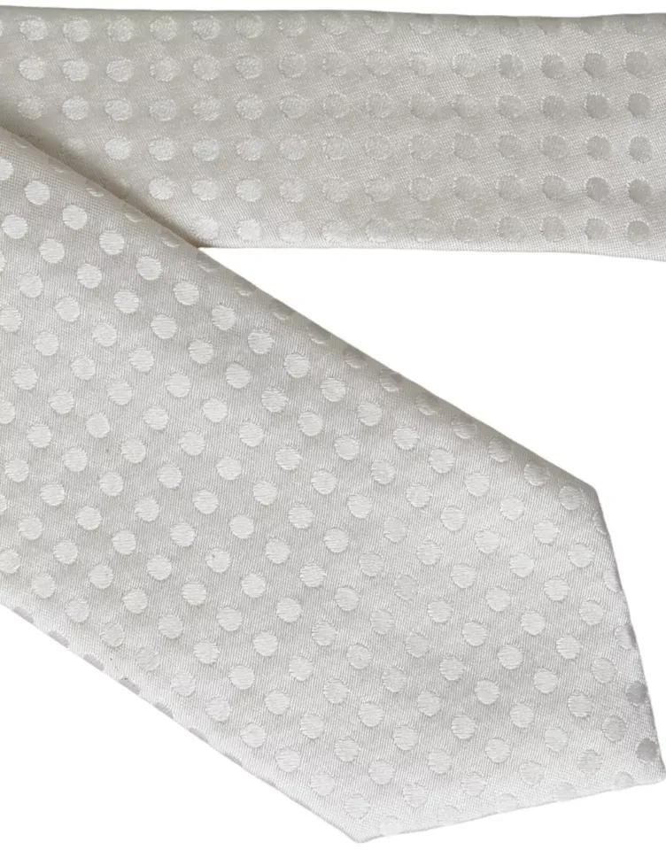 Dotted Silk Classic Adjustable Men Men's Tie - Dolce & Gabbana - Modalova