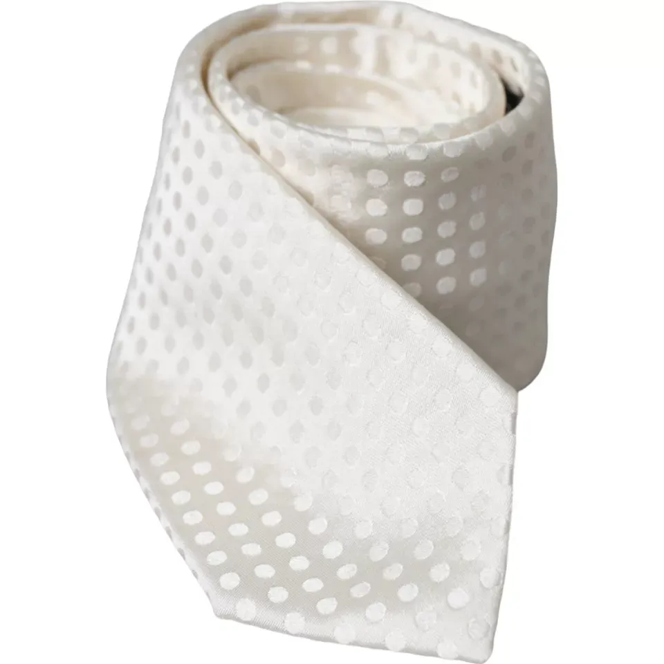 Dotted Silk Classic Adjustable Men Men's Tie - Dolce & Gabbana - Modalova