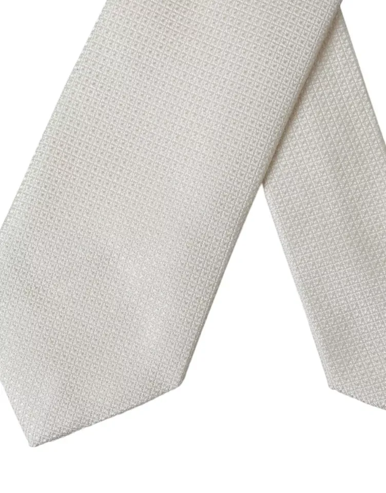 Patterned Silk Classic Adjustable Men's Tie - Dolce & Gabbana - Modalova