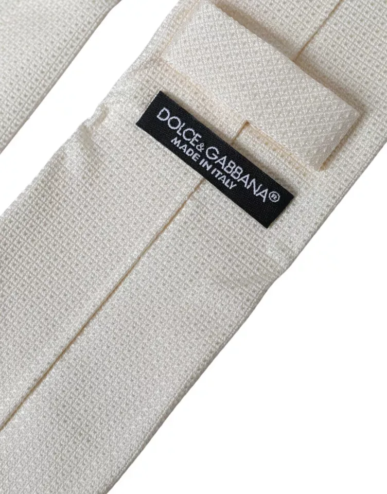 Patterned Silk Classic Adjustable Men's Tie - Dolce & Gabbana - Modalova
