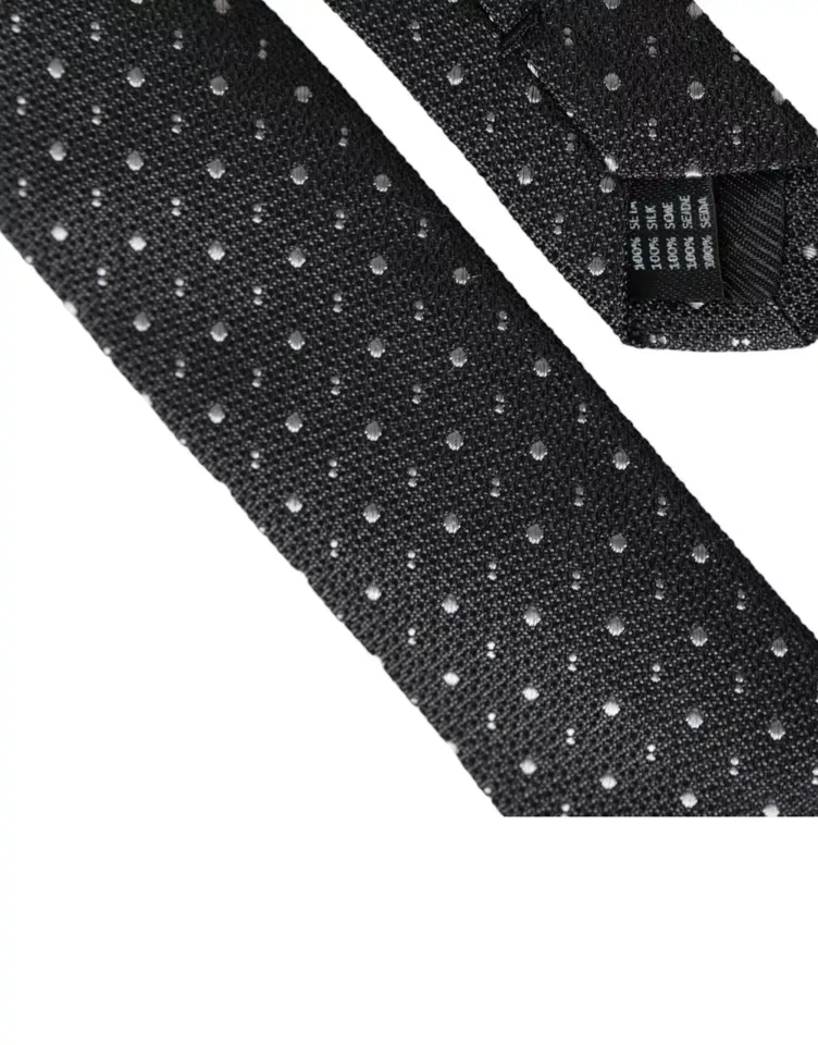 Polka Dot Silk Adjustable Men Men's Tie - Dolce & Gabbana - Modalova