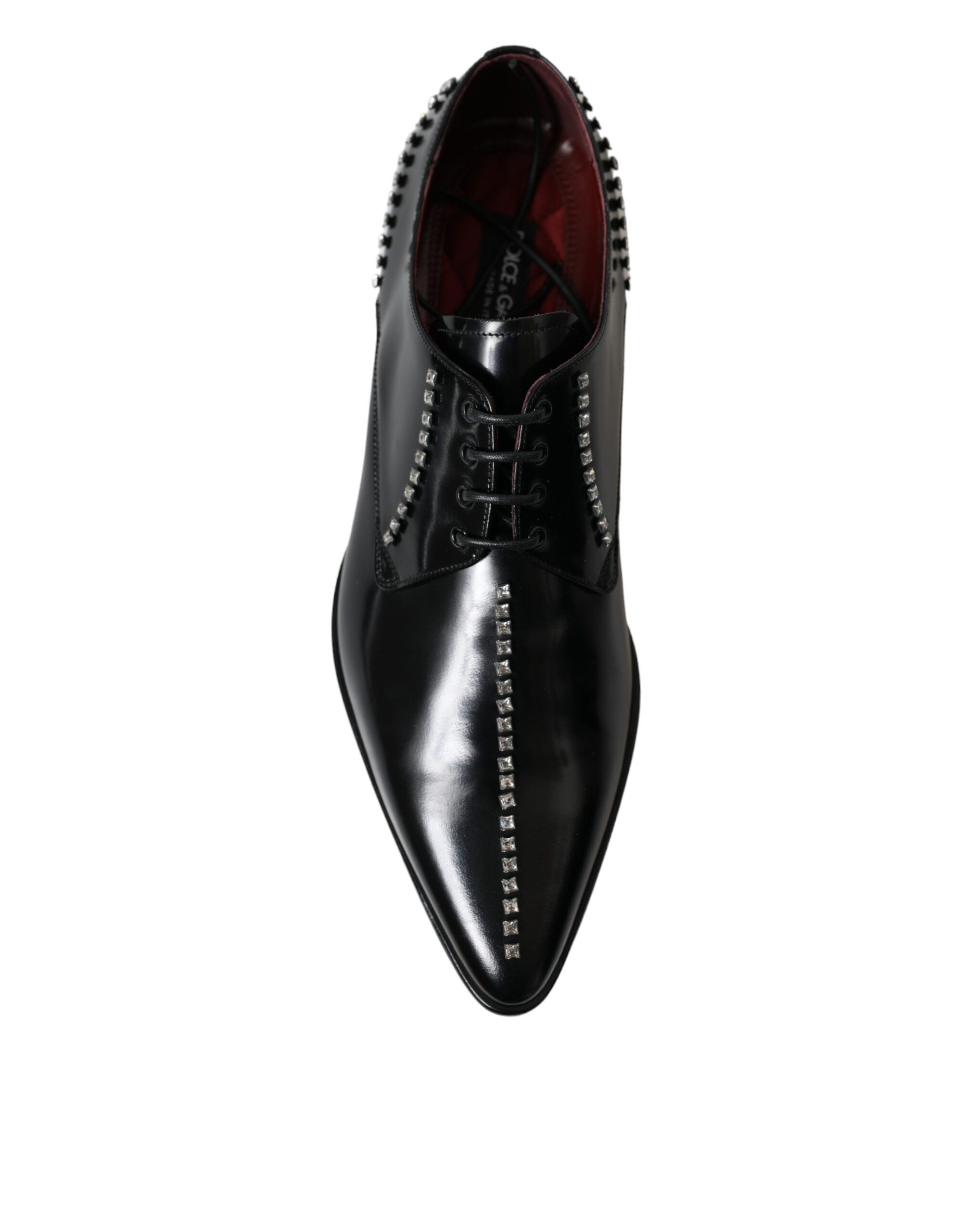Leather Crystal Dress Formal Men's Shoes - Dolce & Gabbana - Modalova